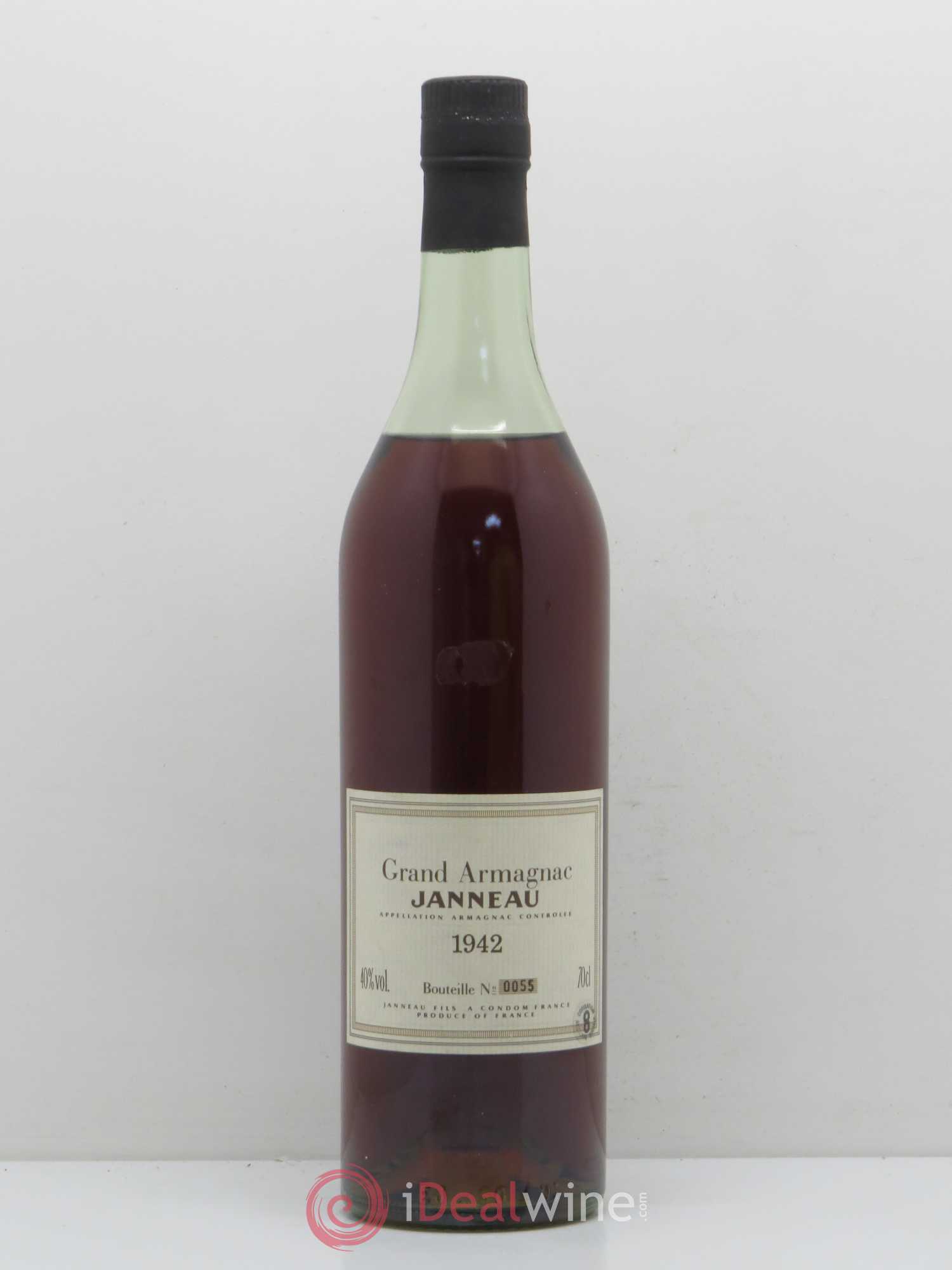 Alcools divers Grand Armagnac Janneau 1942 - Lotto di 1 bottiglia - 0