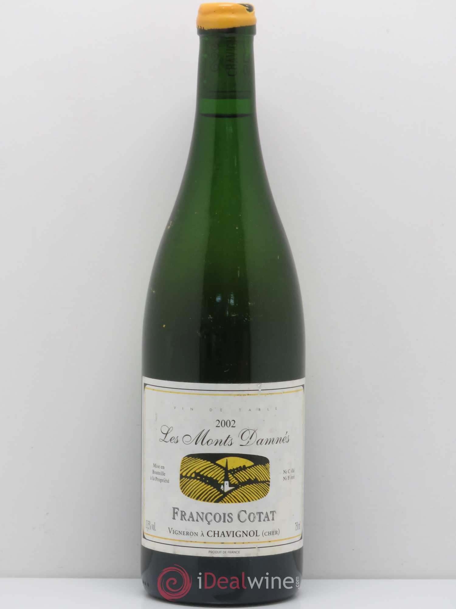 Vin de table Les Monts Damnés Francois Cotat 2002 - Posten von 1 Flasche - 0