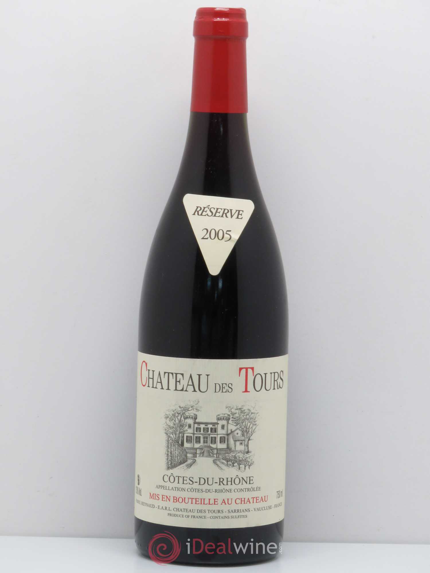 Côtes-du-Rhône Château des Tours Emmanuel Reynaud 2005 - Lot de 1 bouteille - 0
