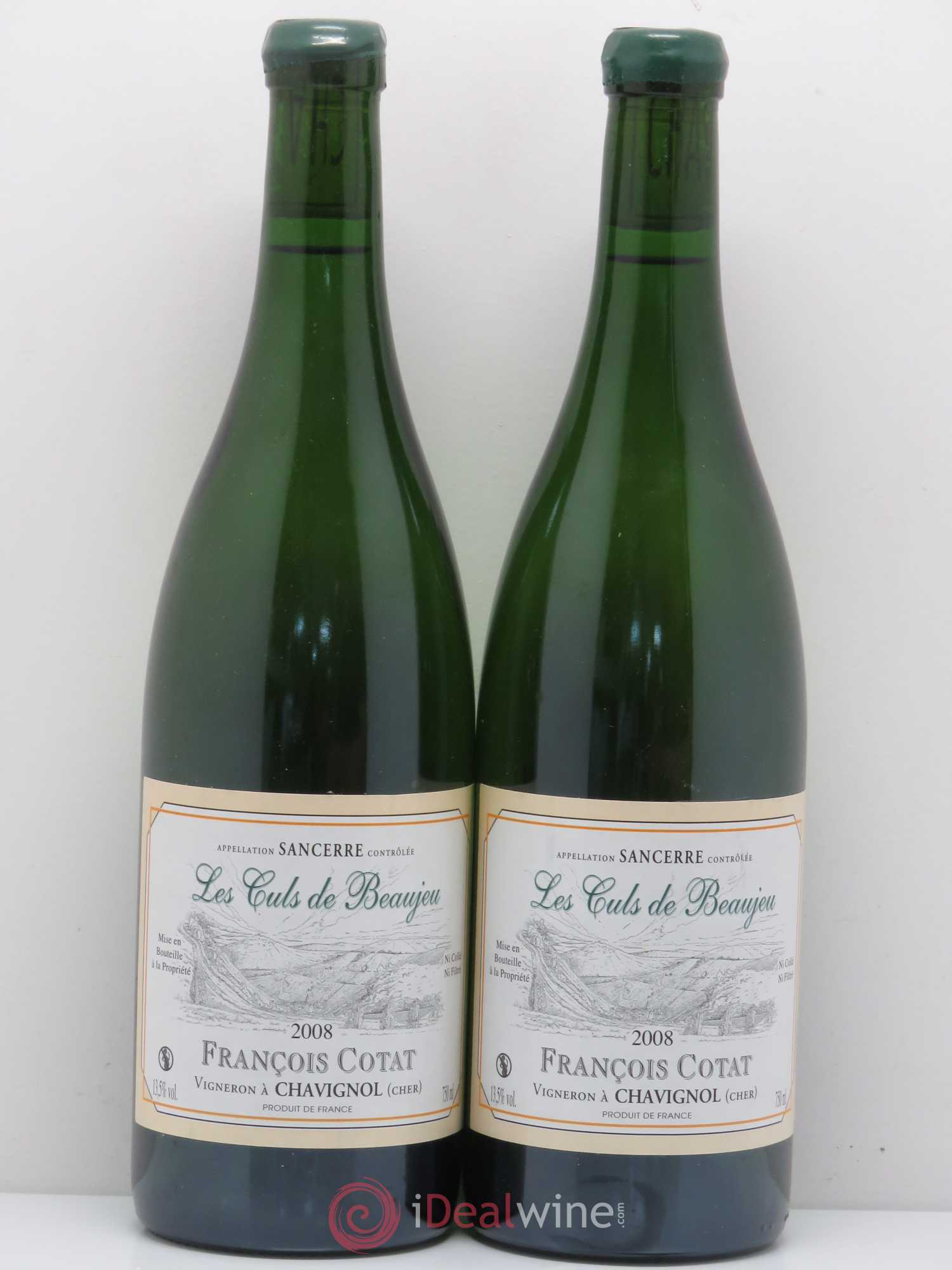 Sancerre Les Culs de Beaujeu François Cotat 2008 - Lot de 2 bouteilles - 0