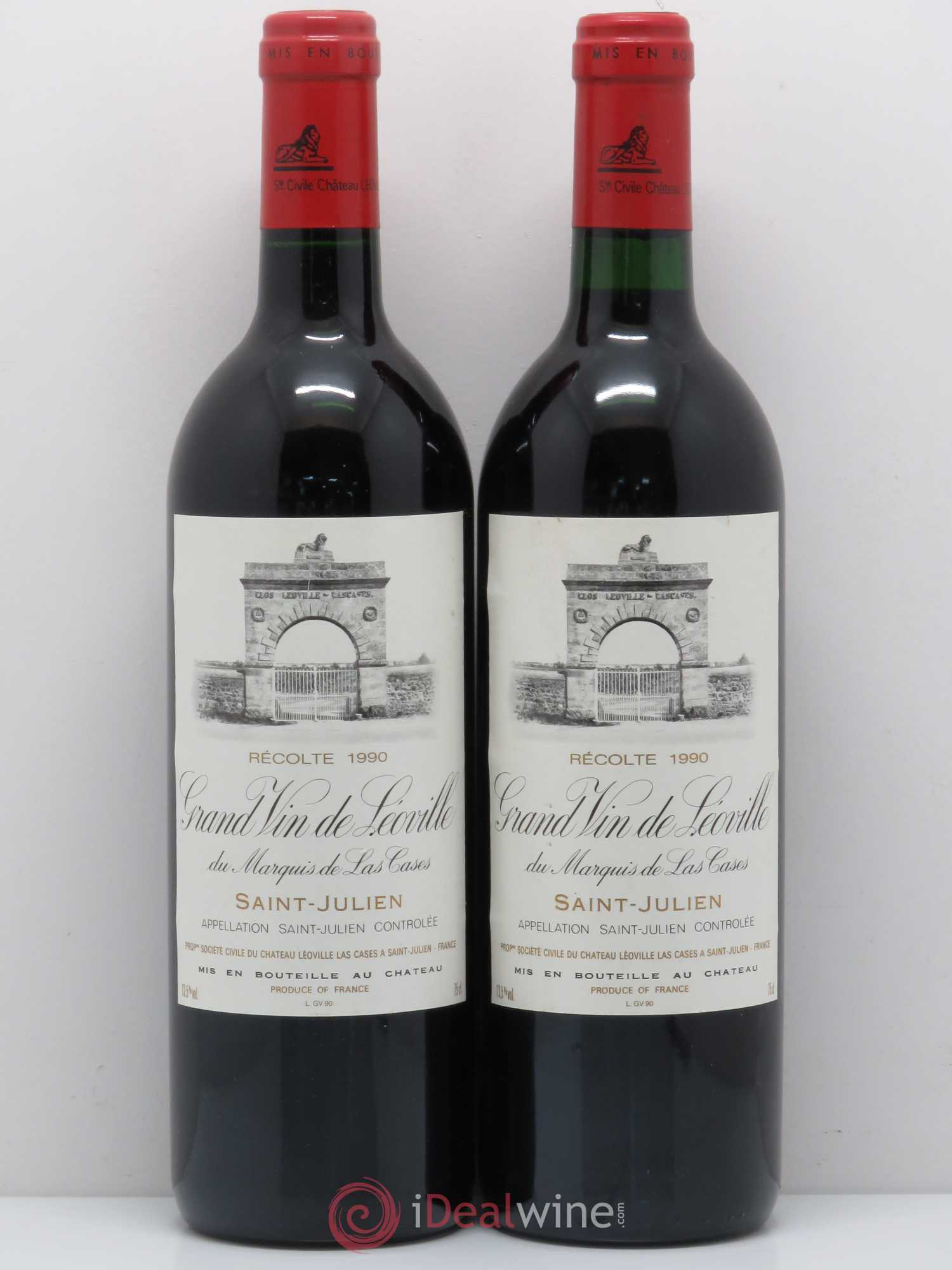 Château Léoville Las Cases 2ème Grand Cru Classé 1990 - Lot de 2 bouteilles - 0