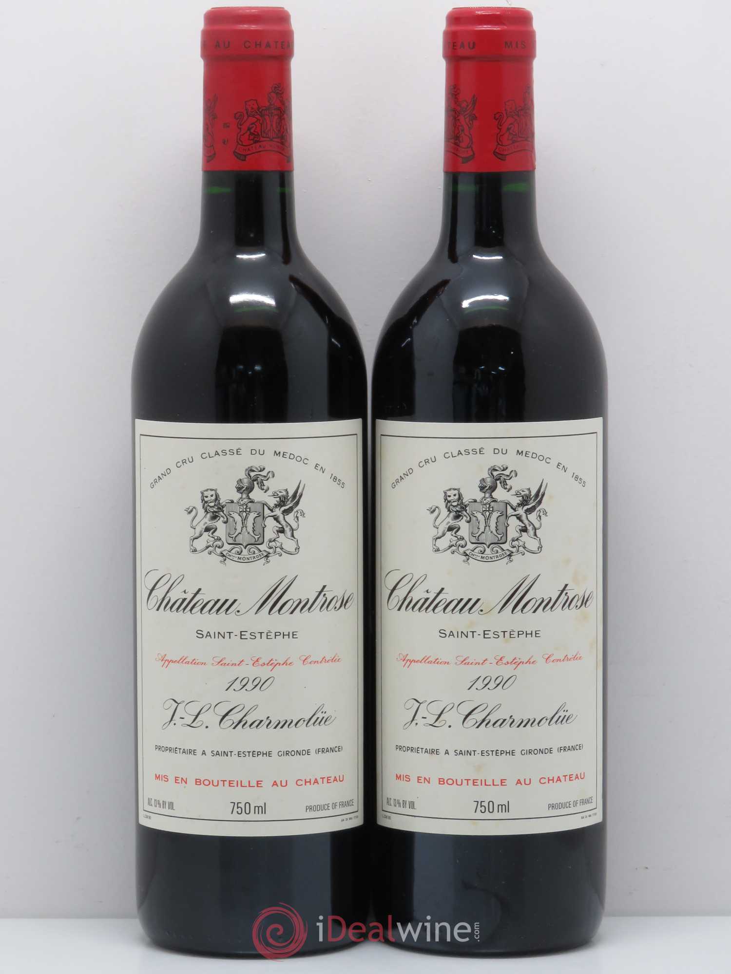 Château Montrose 2ème Grand Cru Classé 1990 - Lot de 2 bouteilles - 0