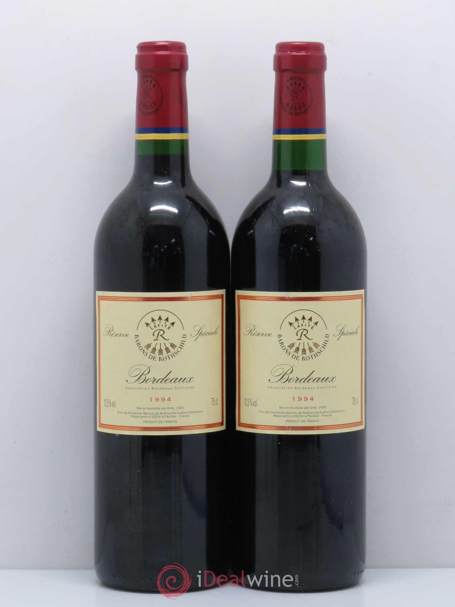 Bordeaux Baron de Rothschild Reserve spéciale 1994 - Lot de 2 bouteilles - 0