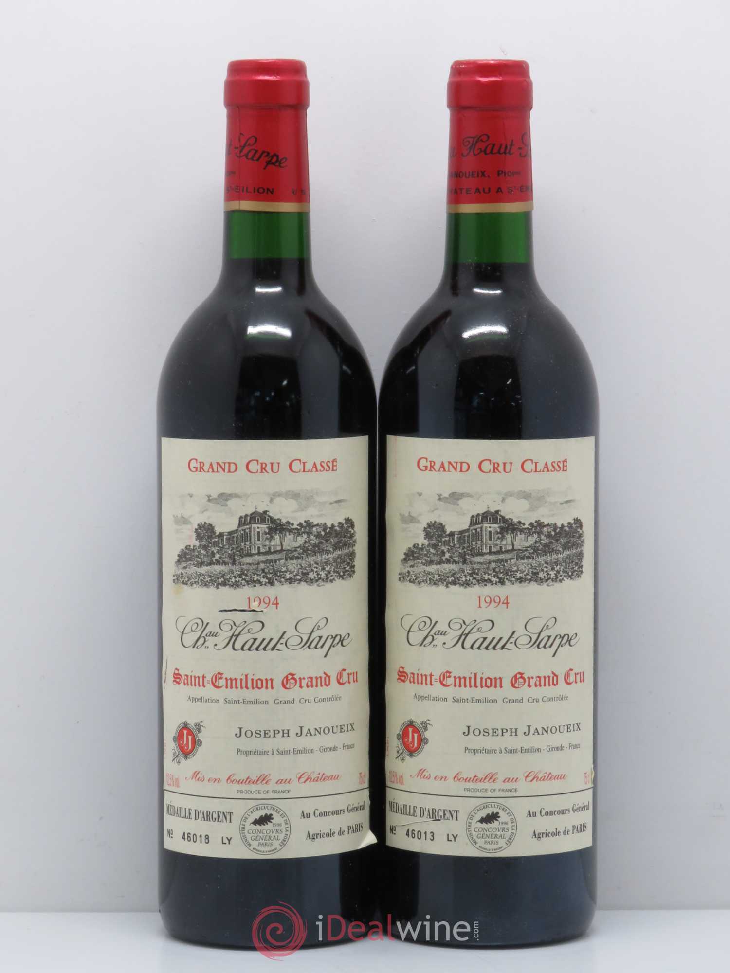 Château Haut Sarpe Grand Cru Classé 1994 - Lot de 5 bouteilles - 2