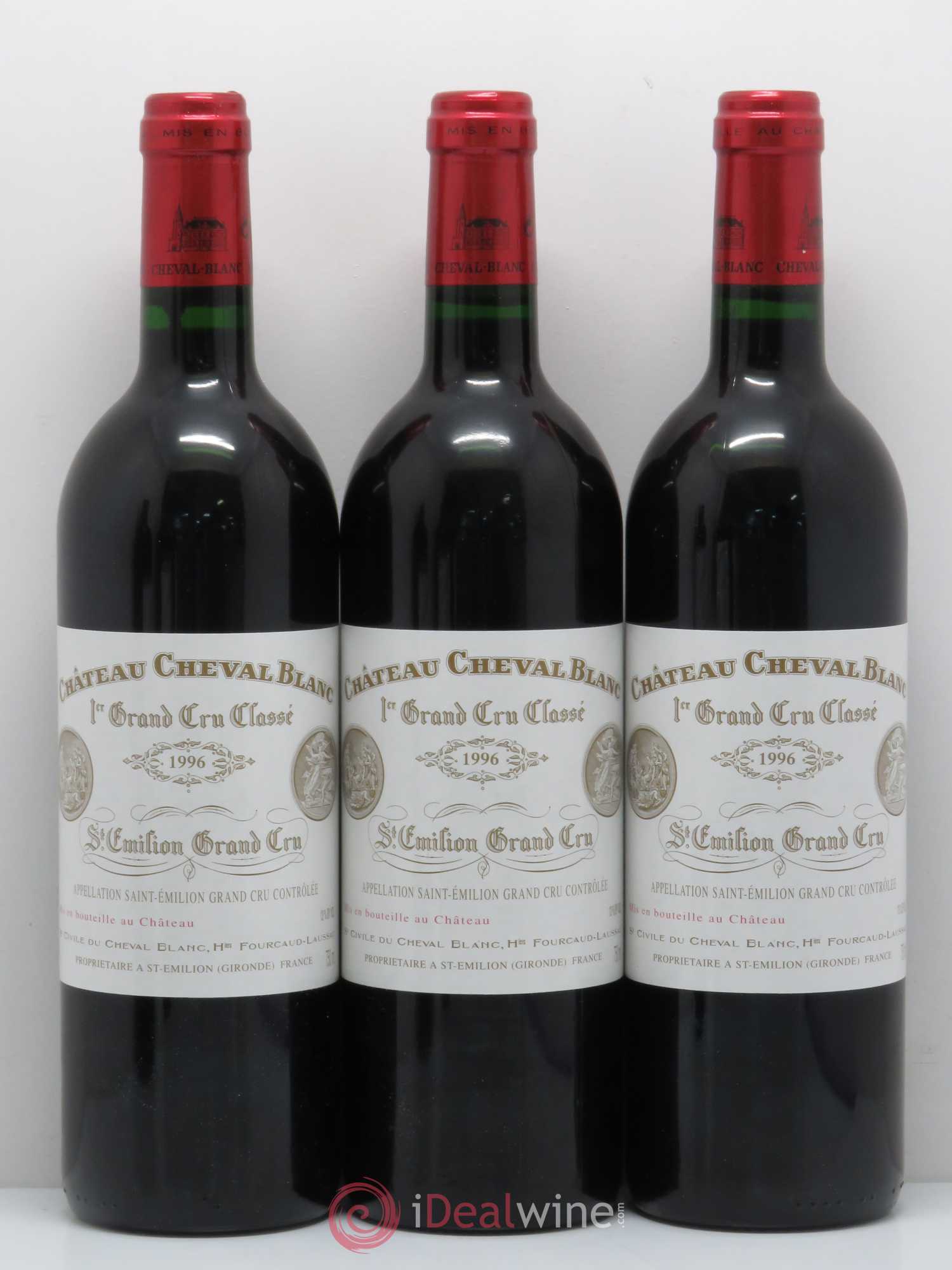 Château Cheval Blanc 1er Grand Cru Classé A 1996 - Lot de 7 bouteilles - 1