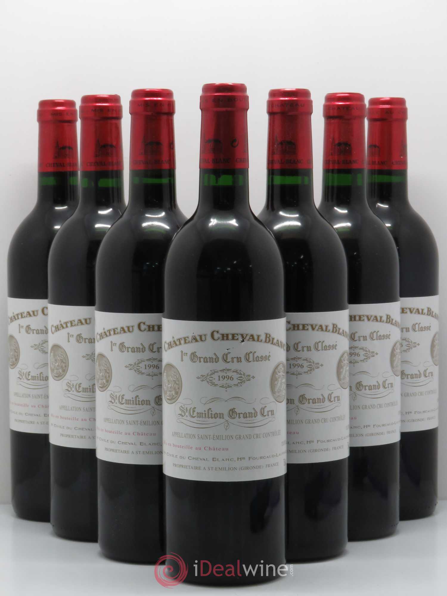 Château Cheval Blanc 1er Grand Cru Classé A 1996 - Lot de 7 bouteilles - 0