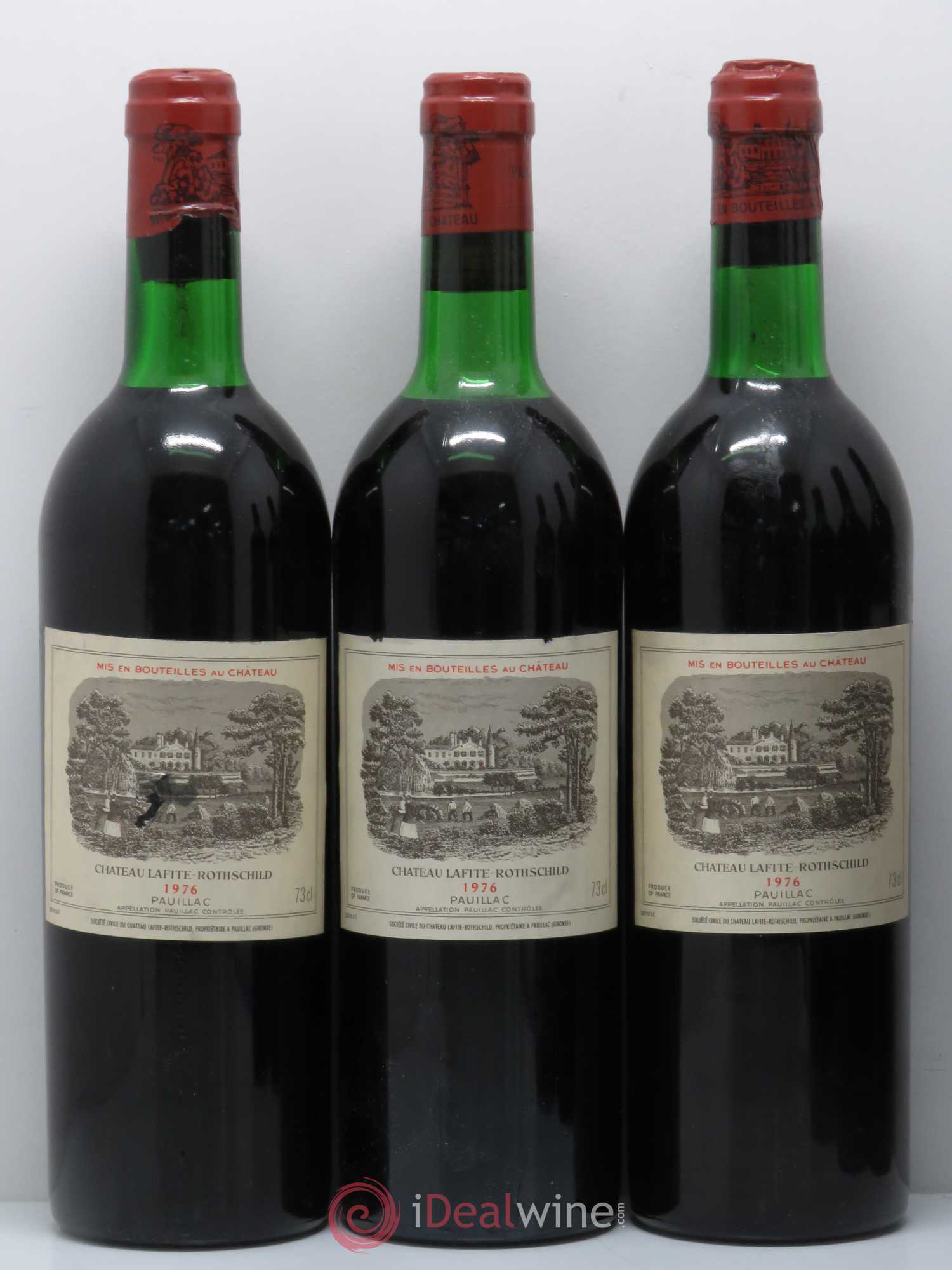 Château Lafite Rothschild 1er Grand Cru Classé 1976 - Lot de 6 bouteilles - 1