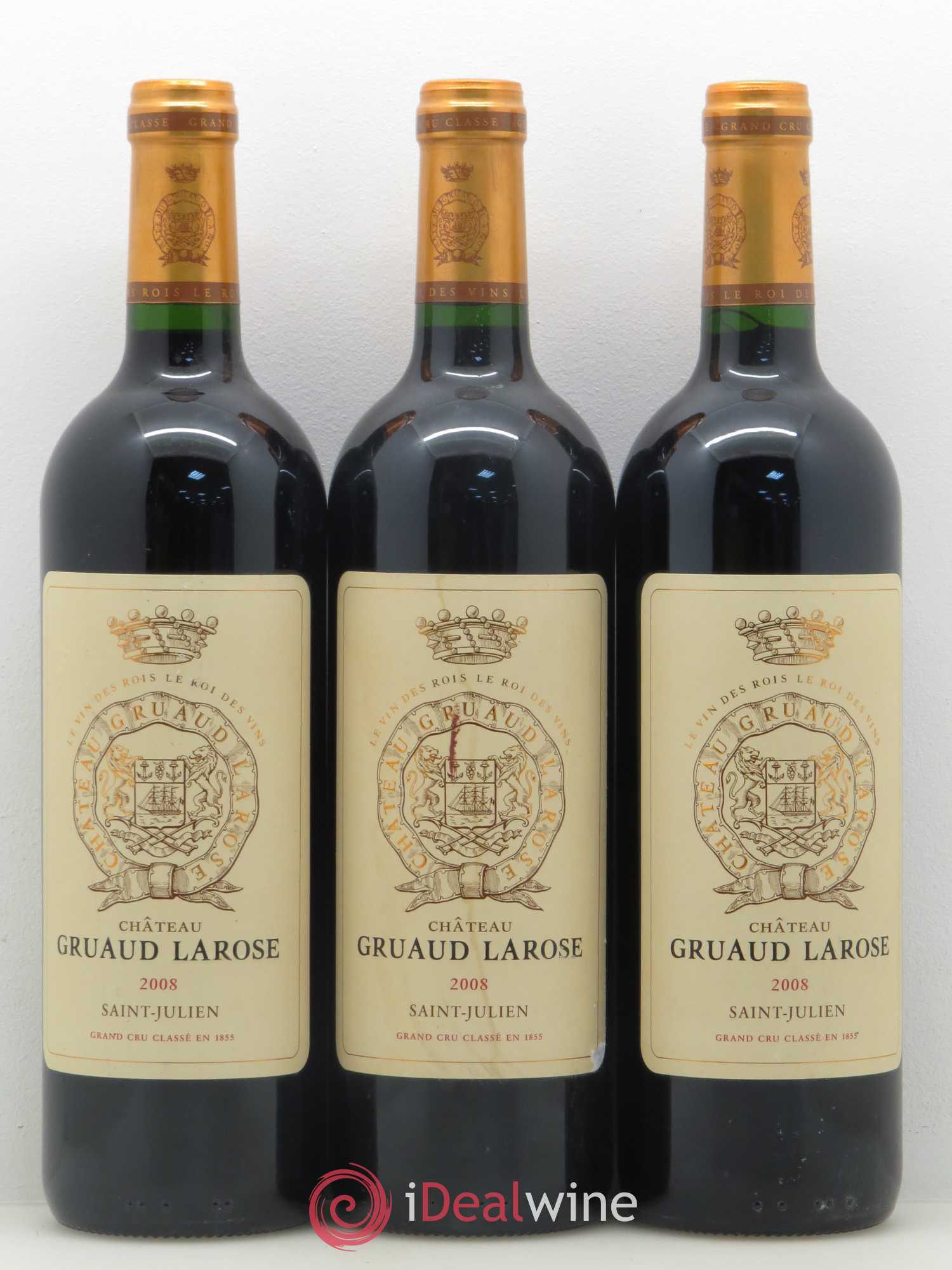 Château Gruaud Larose 2ème Grand Cru Classé 2008 - Lot de 3 bouteilles - 0
