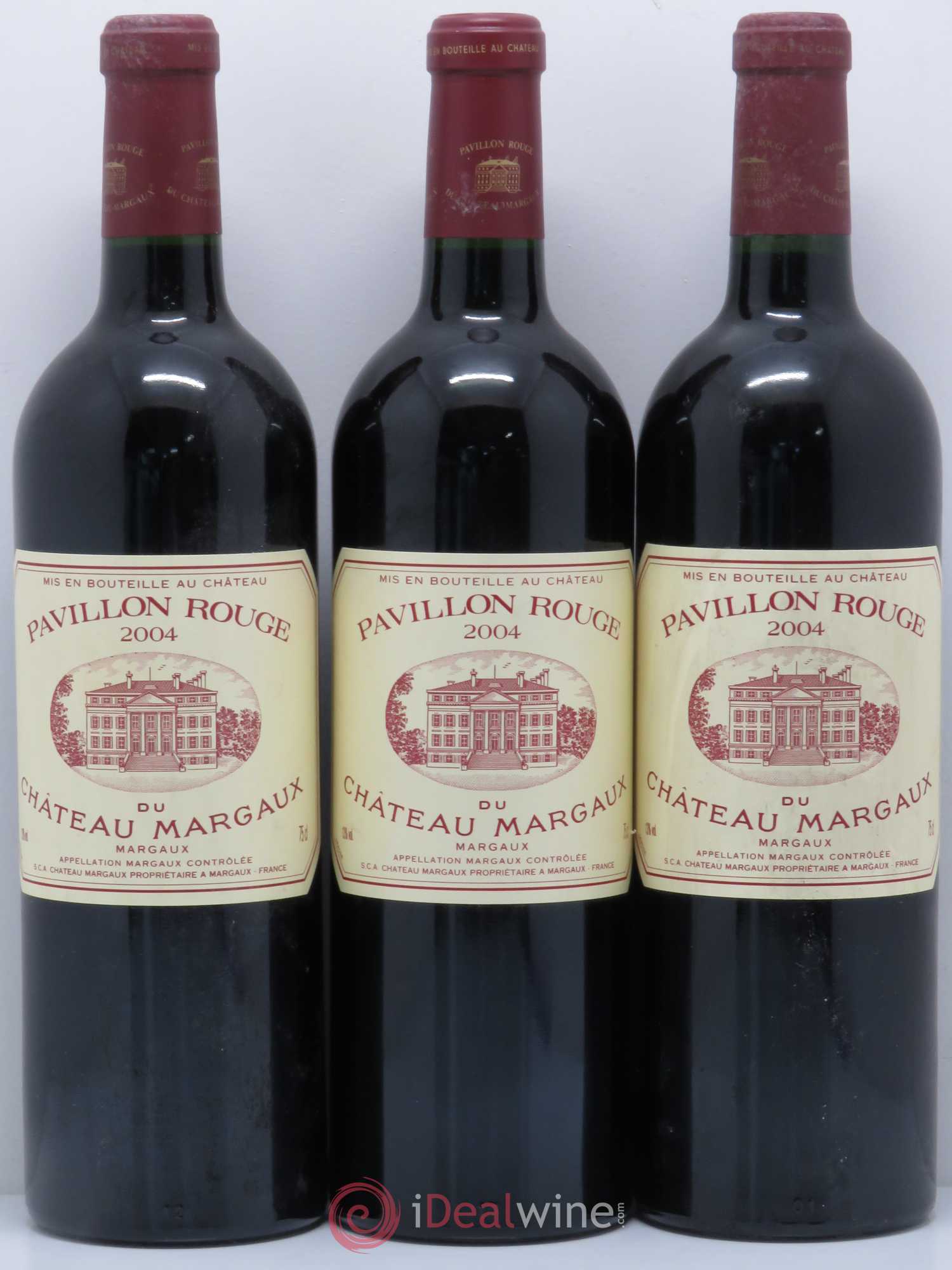 Pavillon Rouge du Château Margaux Second Vin 2004 - Lot de 3 bouteilles - 0