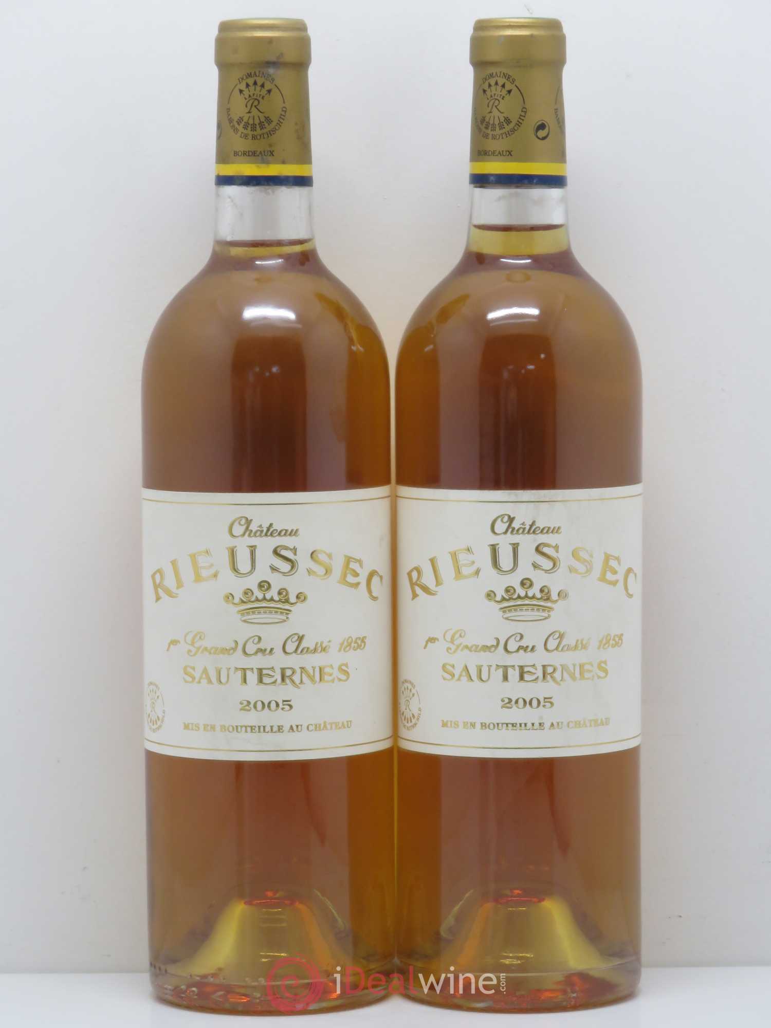 Château Rieussec 1er Grand Cru Classé 2005 - Lotto di 2 bottiglie - 0