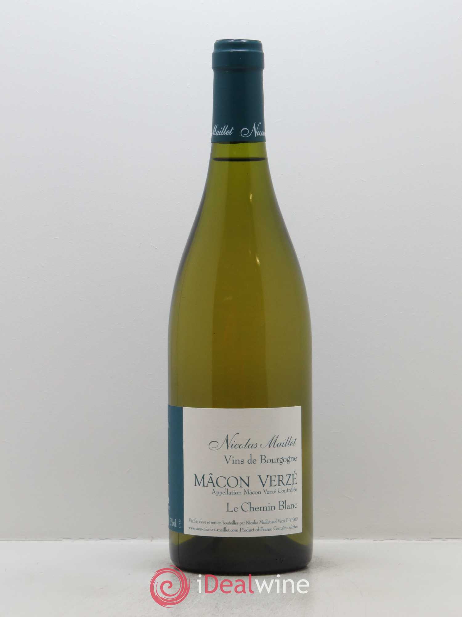 Mâcon-Verzé Le Chemin Blanc Nicolas Maillet 2016 - Lot de 1 bouteille - 0
