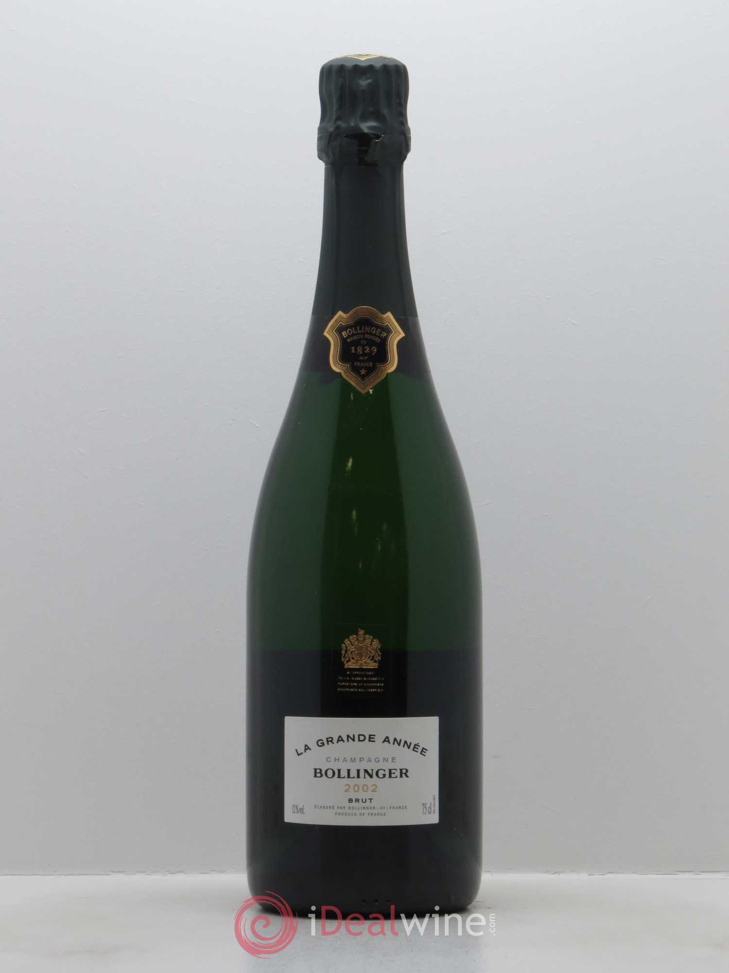 La Grande Année Brut Bollinger 2002 - Lot de 1 bouteille - 0