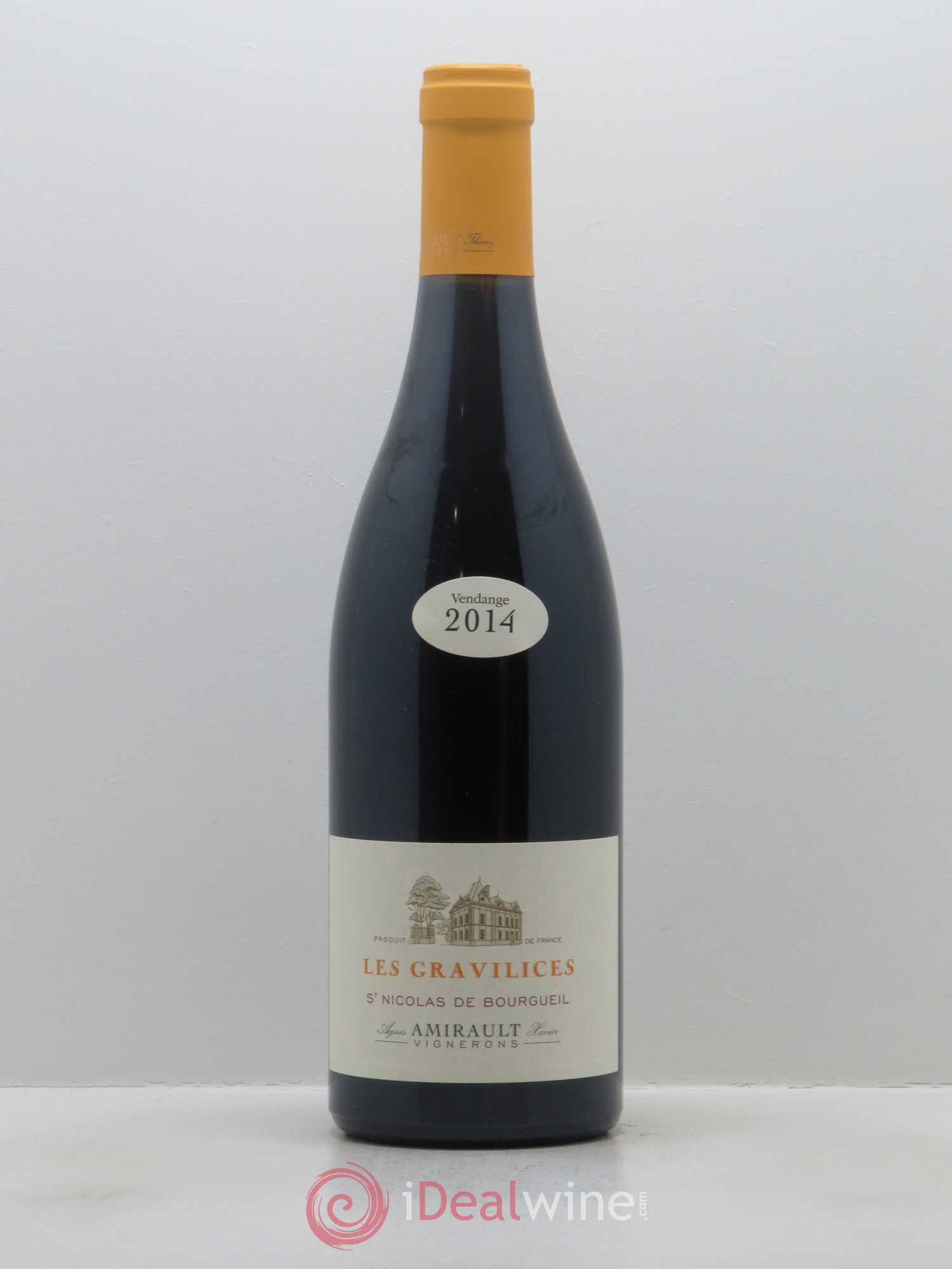 Saint-Nicolas de Bourgueil Les Gravilices Agnès et Xavier Amirault 2014 - Lot de 1 bouteille - 0