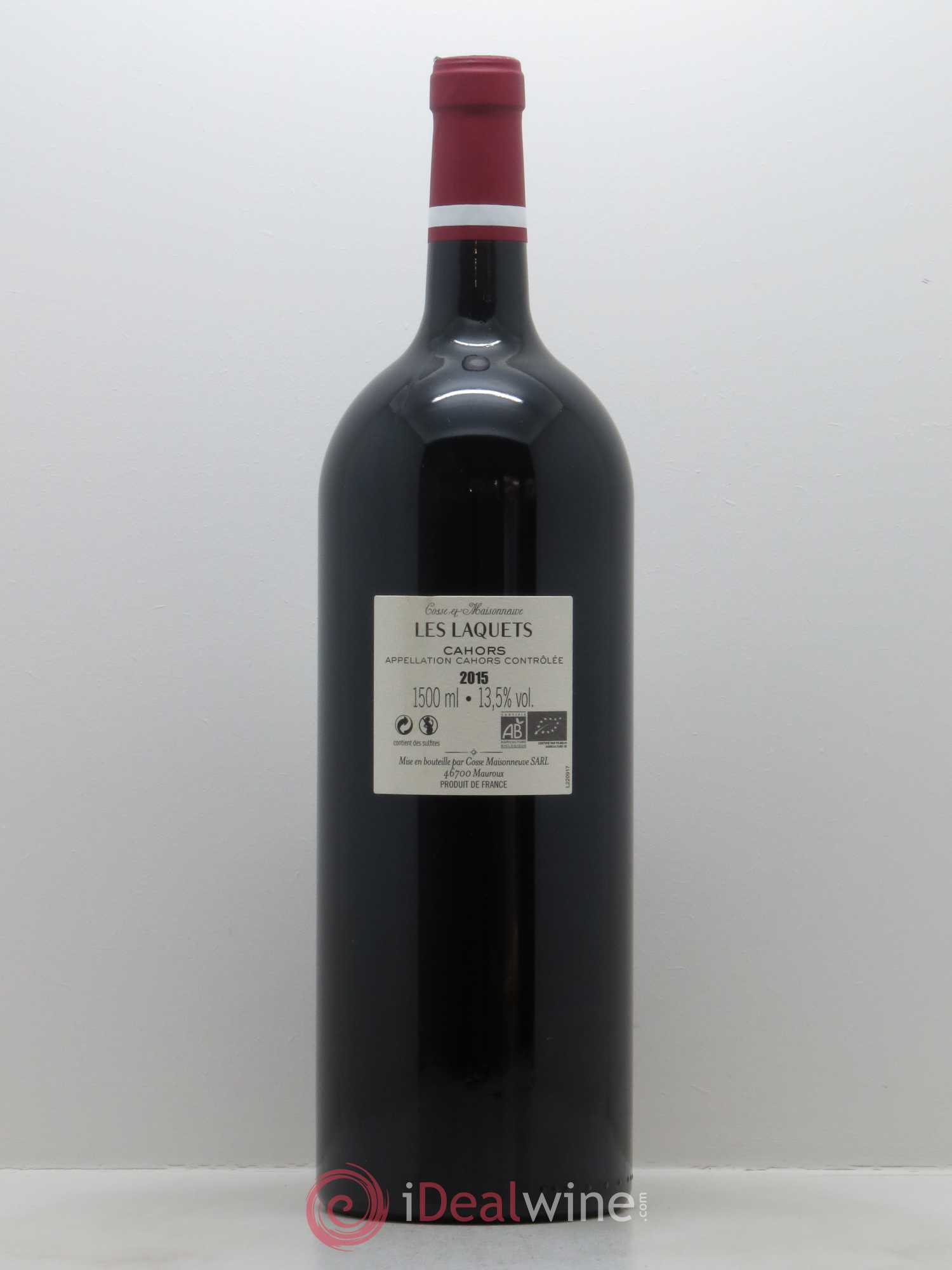 Cahors Les Laquets Cosse-Maisonneuve (Domaine) 2015 - Lotto di 1 magnum - 1