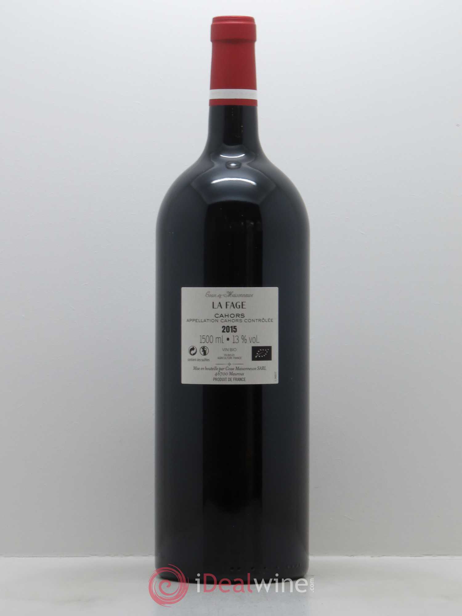 Cahors La Fage Cosse-Maisonneuve (Domaine) 2015 - Lot de 1 magnum - 1