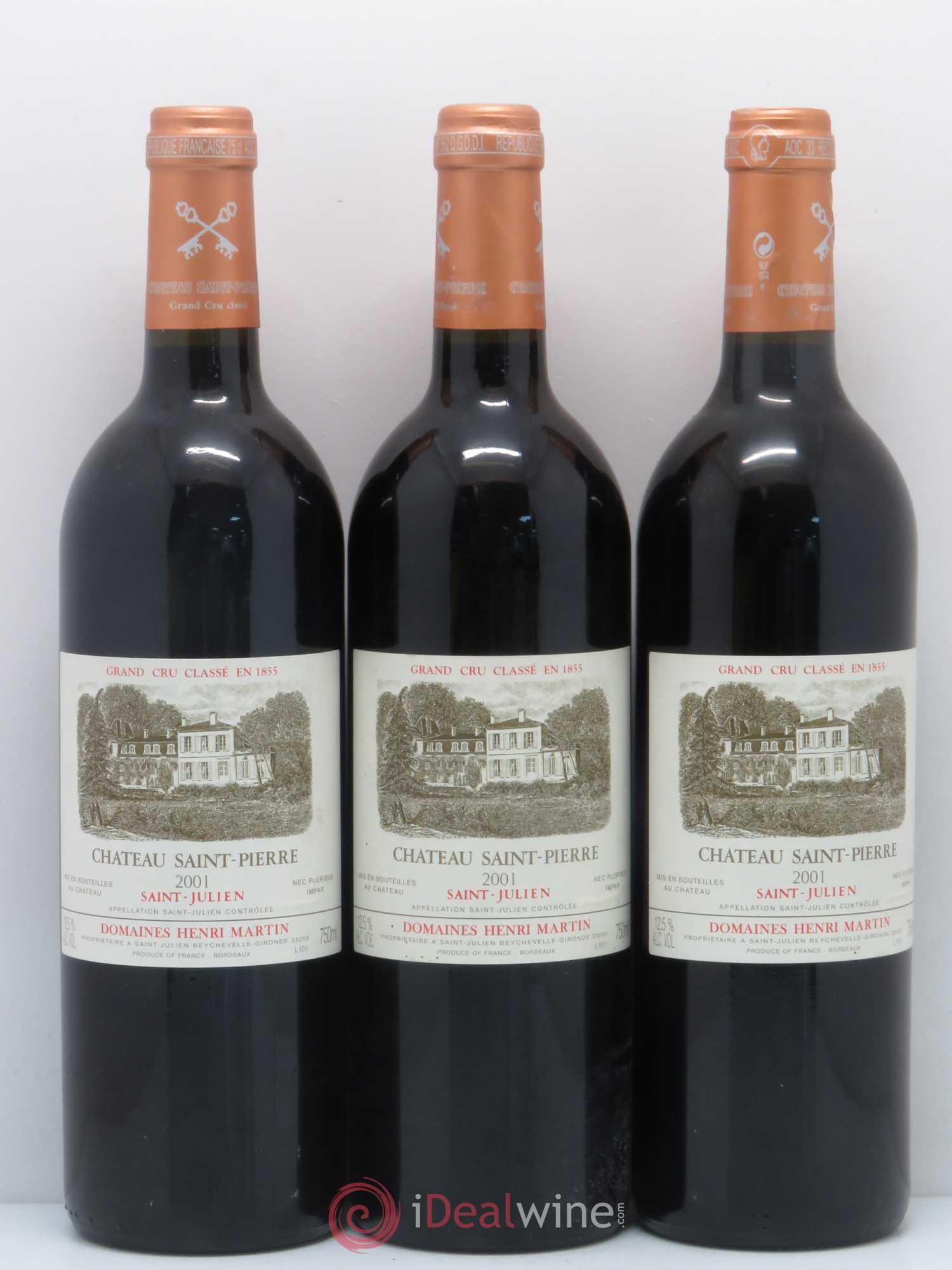 Château Saint-Pierre 4ème Grand Cru Classé 2001 - Lot de 12 bouteilles - 4