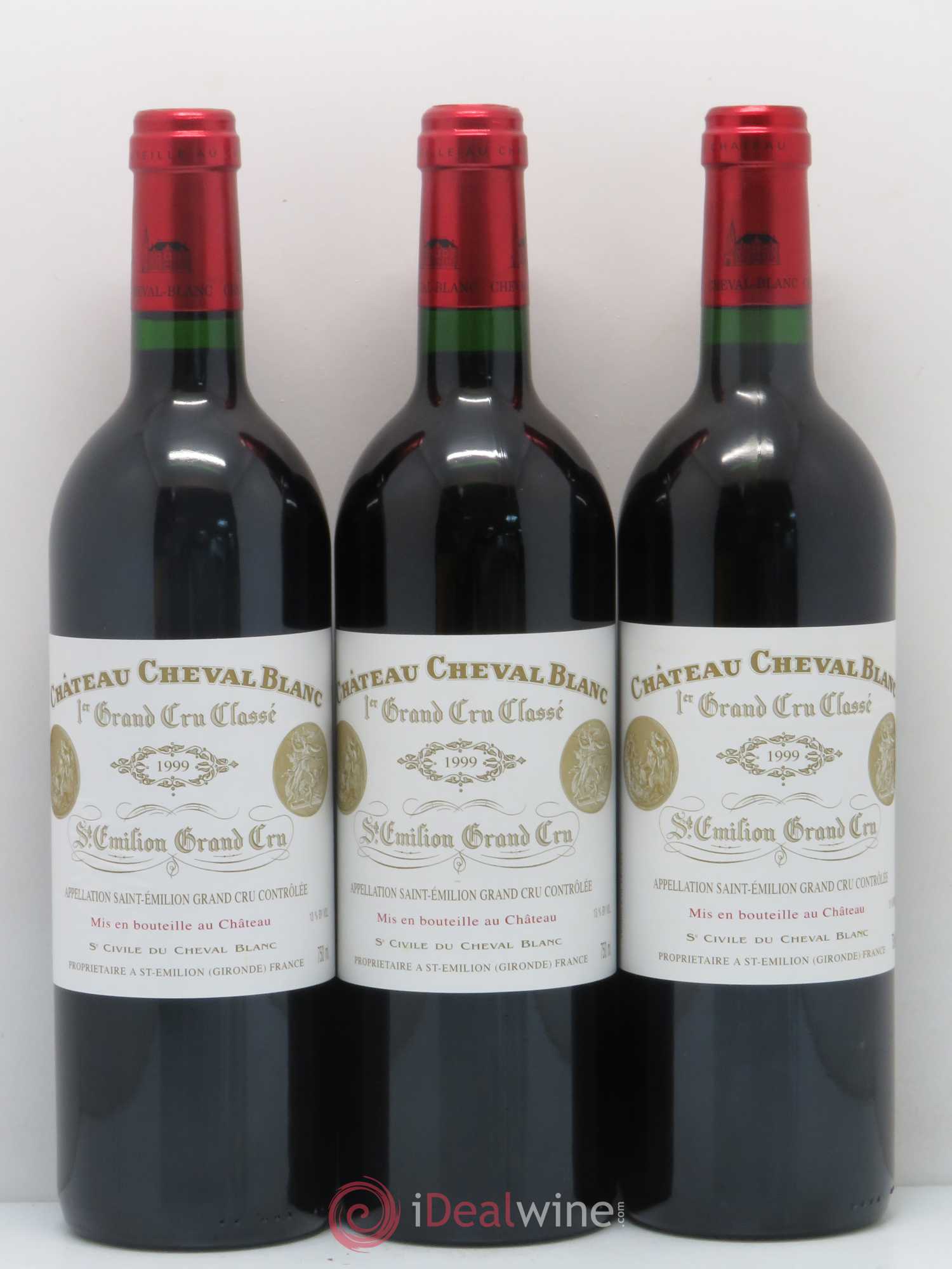 Château Cheval Blanc 1er Grand Cru Classé A 1999 - Lot de 12 bouteilles - 3
