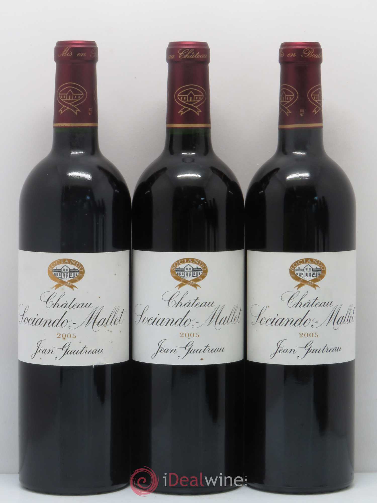 Château Sociando Mallet 2005 - Lot de 6 bouteilles - 1