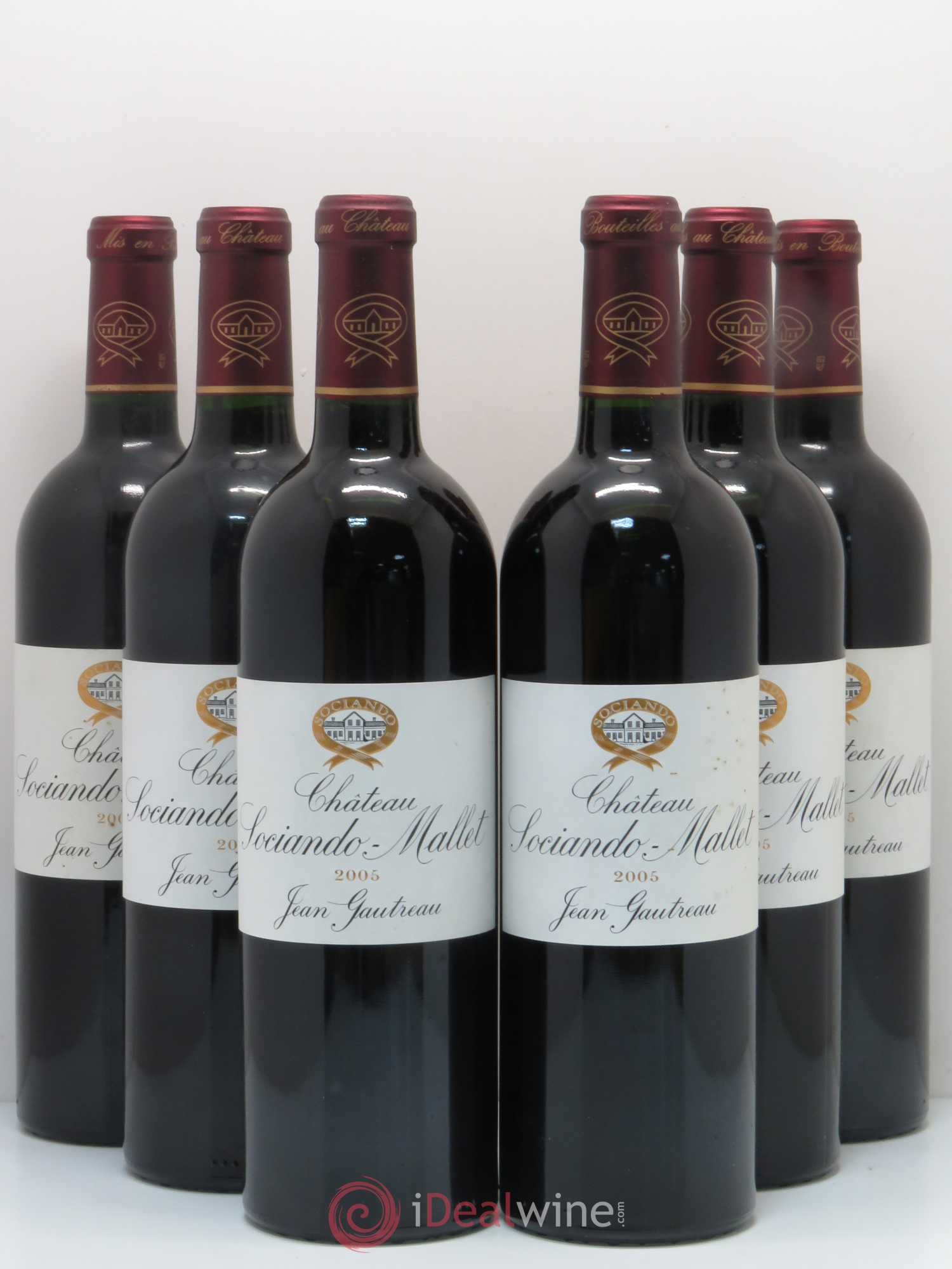 Château Sociando Mallet 2005 - Lot de 6 bouteilles - 0