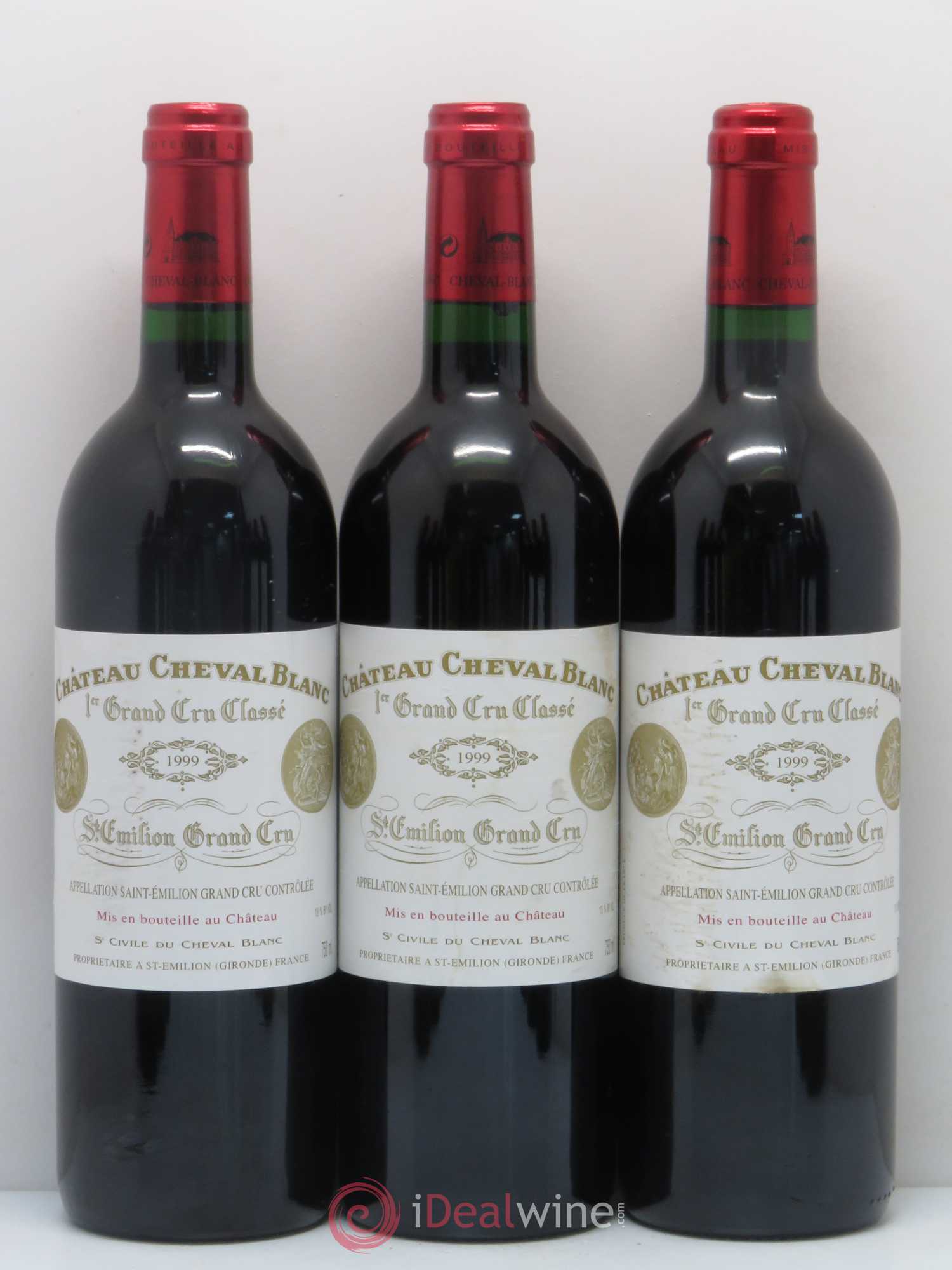 Château Cheval Blanc 1er Grand Cru Classé A 1999 - Lot de 12 bouteilles - 1