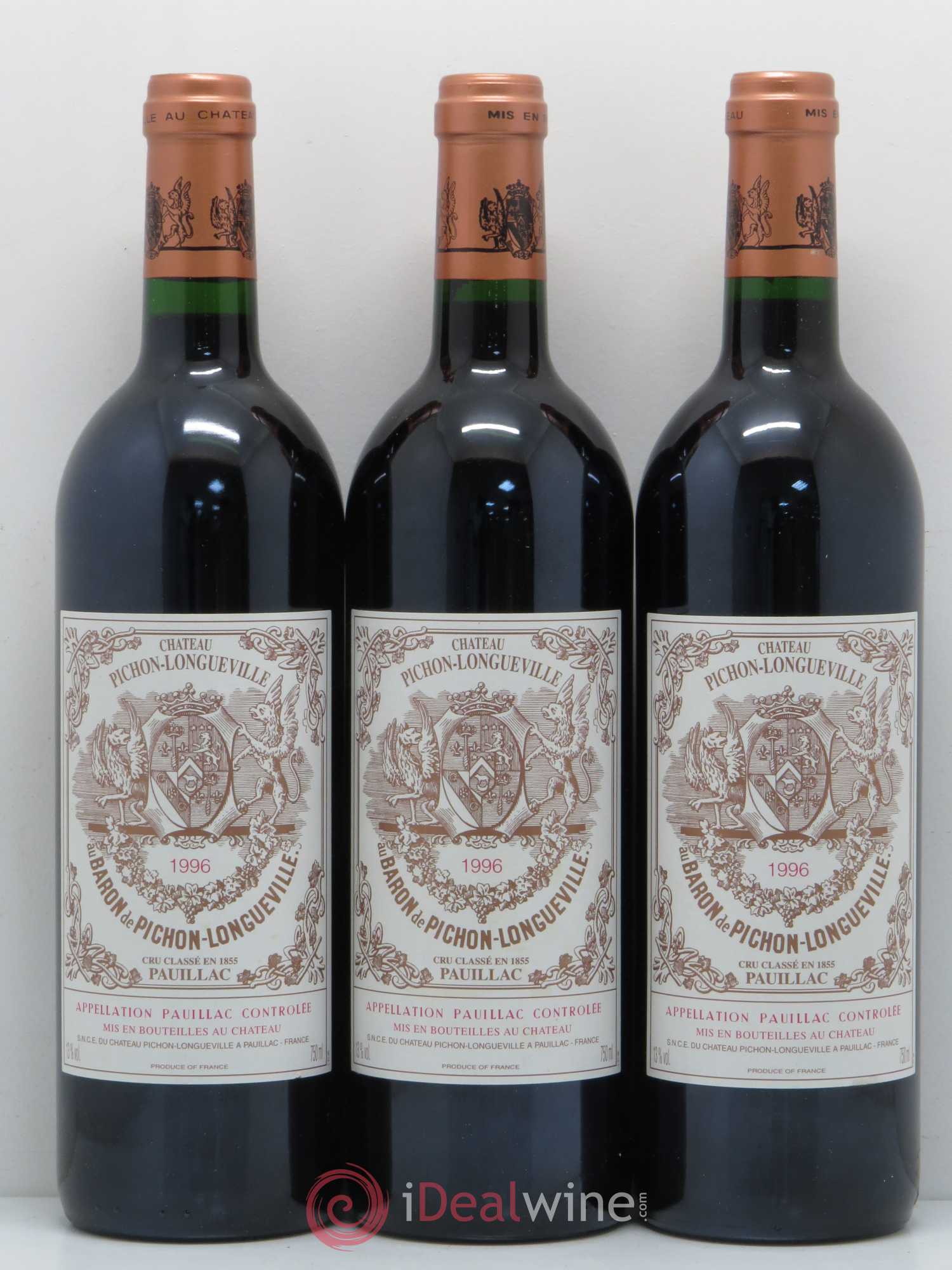 Pichon Longueville Baron 2ème Grand Cru Classé 1996 - Lot de 6 bouteilles - 2