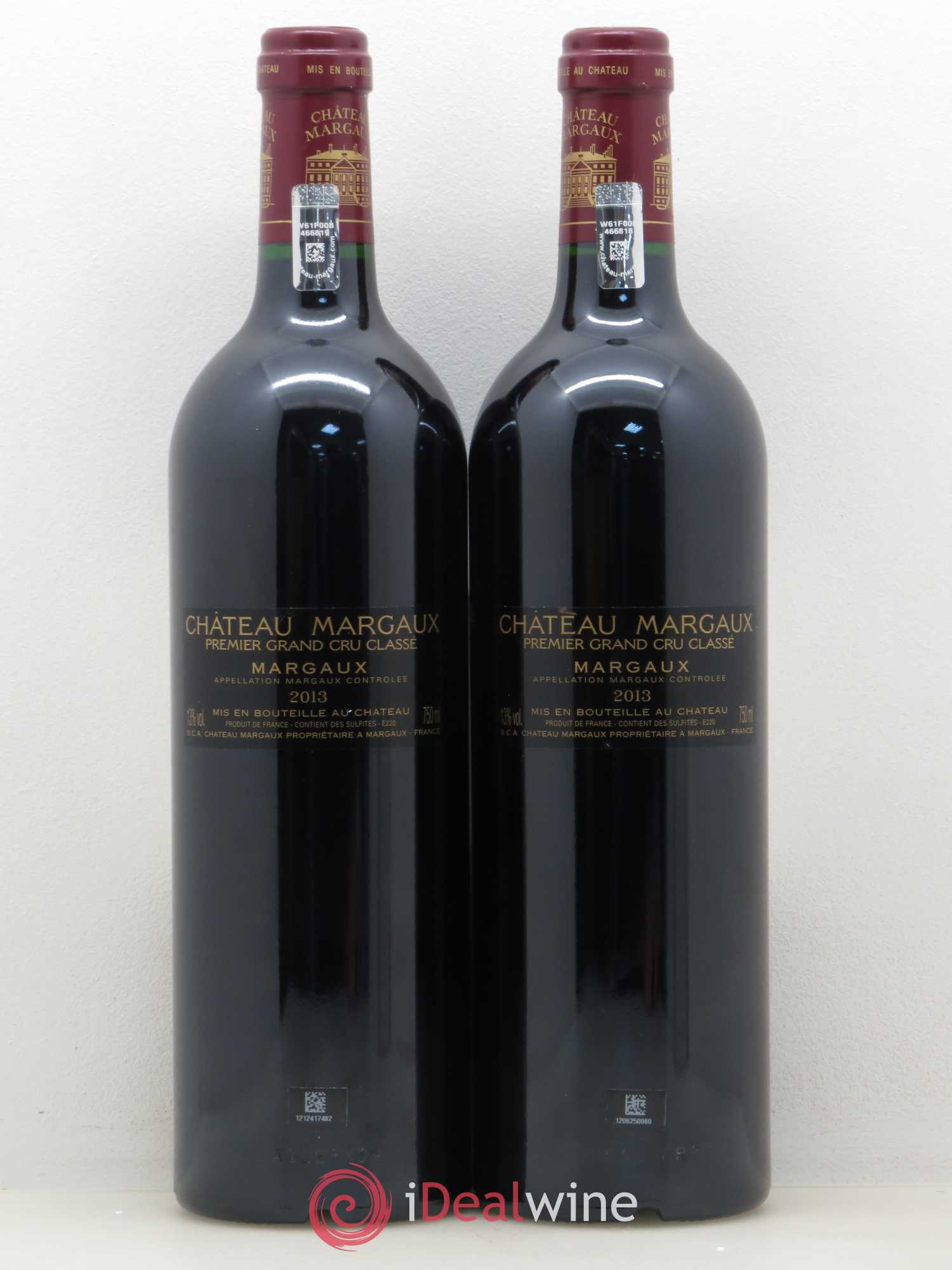 Château Margaux 1er Grand Cru Classé 2013 - Lot de 2 bouteilles - 1