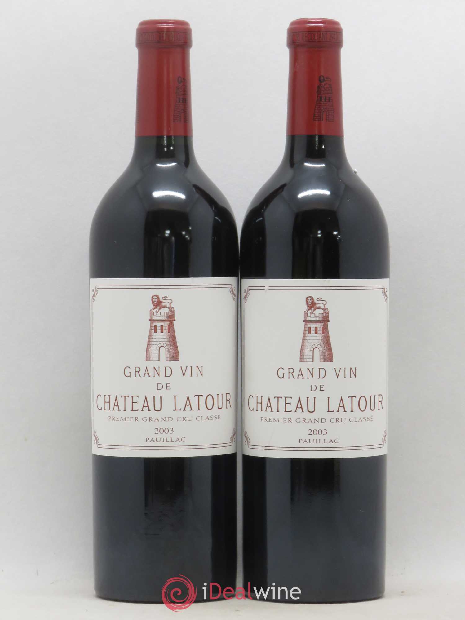 Château Latour 1er Grand Cru Classé 2003 - Lot de 2 bouteilles - 0