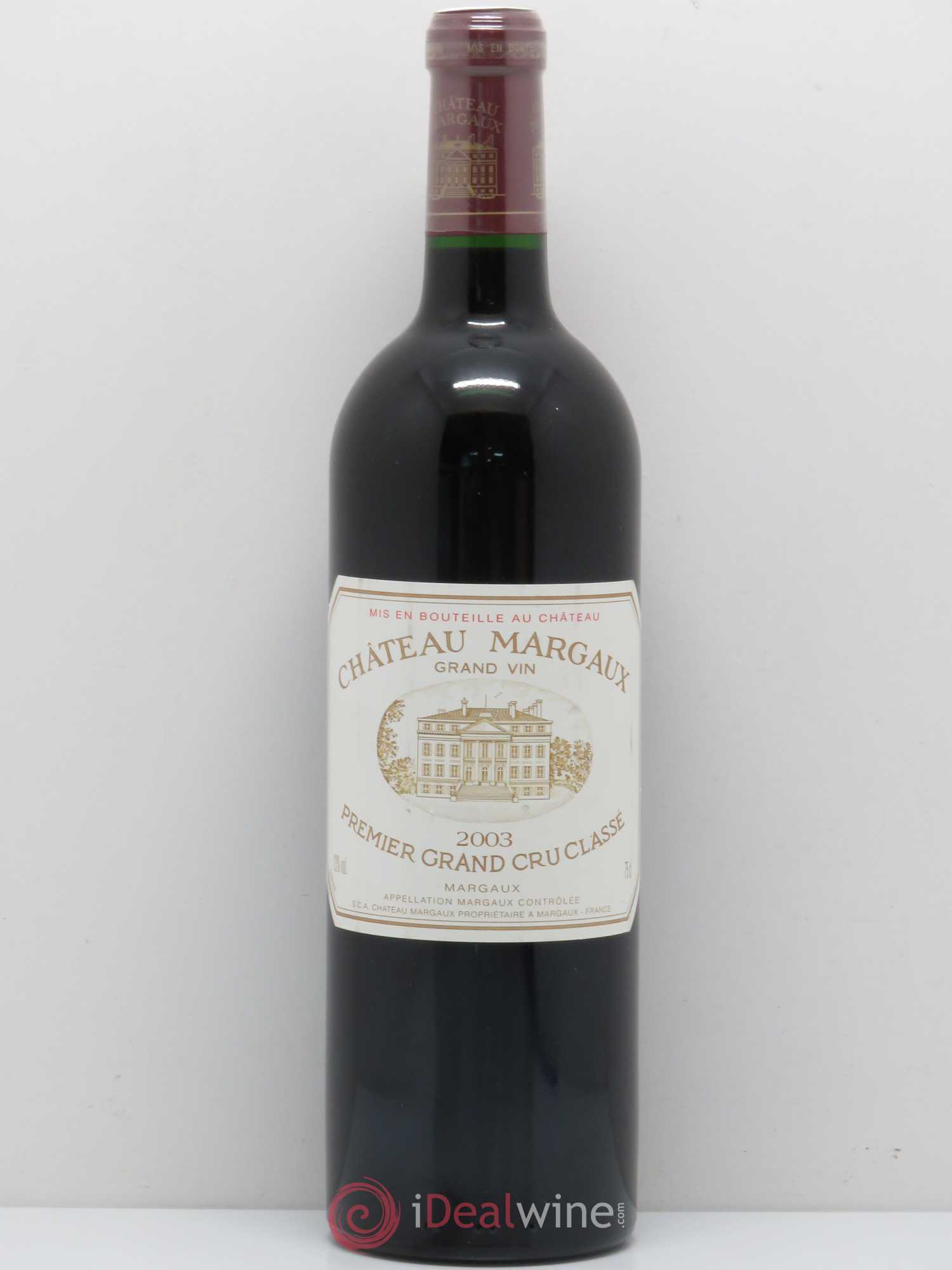 Château Margaux 1er Grand Cru Classé 2003 - Lot de 1 bouteille - 0