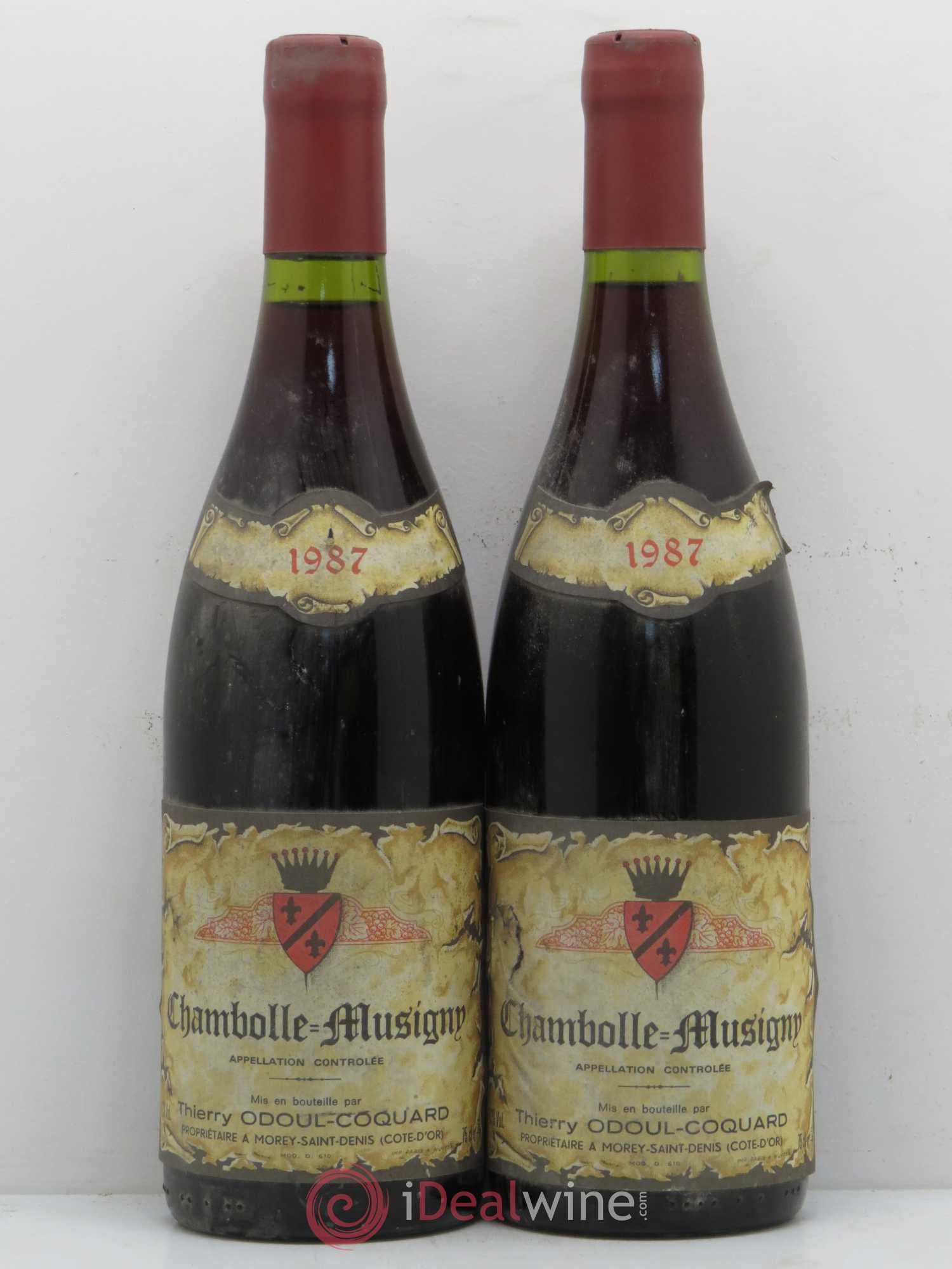 Chambolle-Musigny Domaine Odoul Coquard 1987 - Posten von 2 Flaschen - 0