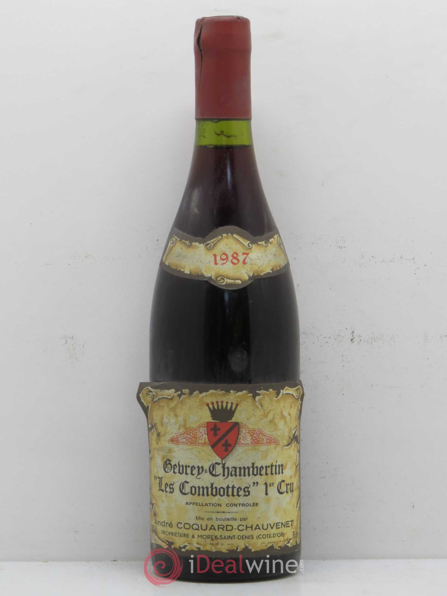 Gevrey-Chambertin 1er Cru Aux Combottes Domaine Andre Coquard Chauvenet 1987 - Posten von 1 Flasche - 0