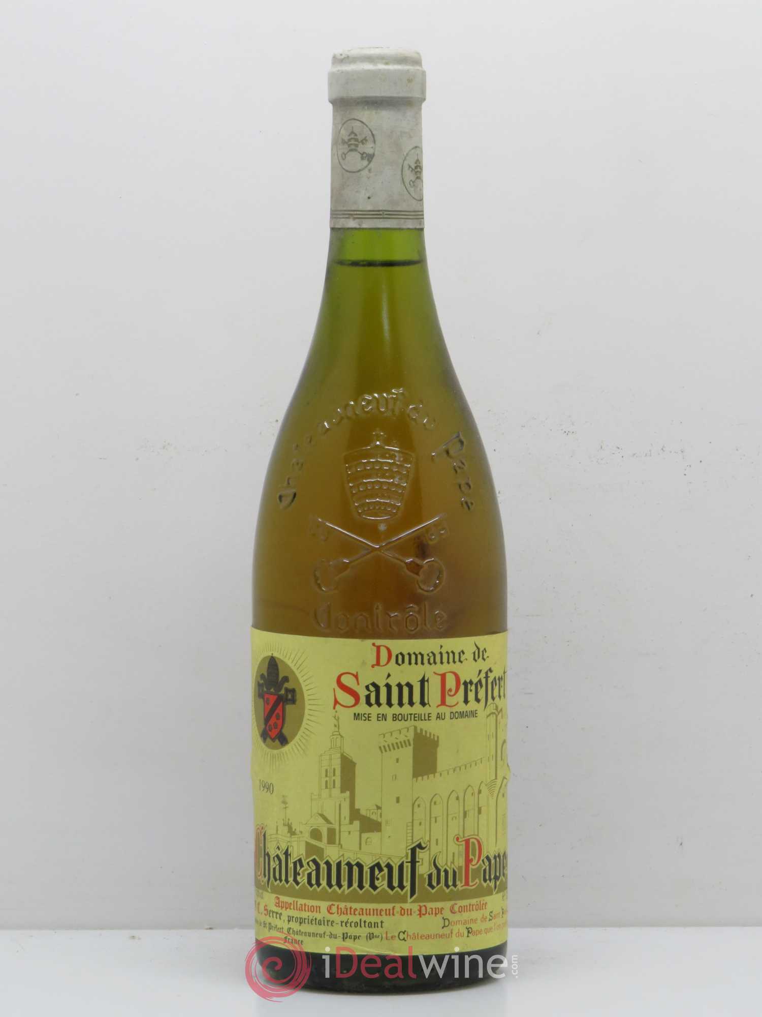 Châteauneuf-du-Pape Domaine de Saint Préfert 1990 - Lot de 1 bouteille - 0