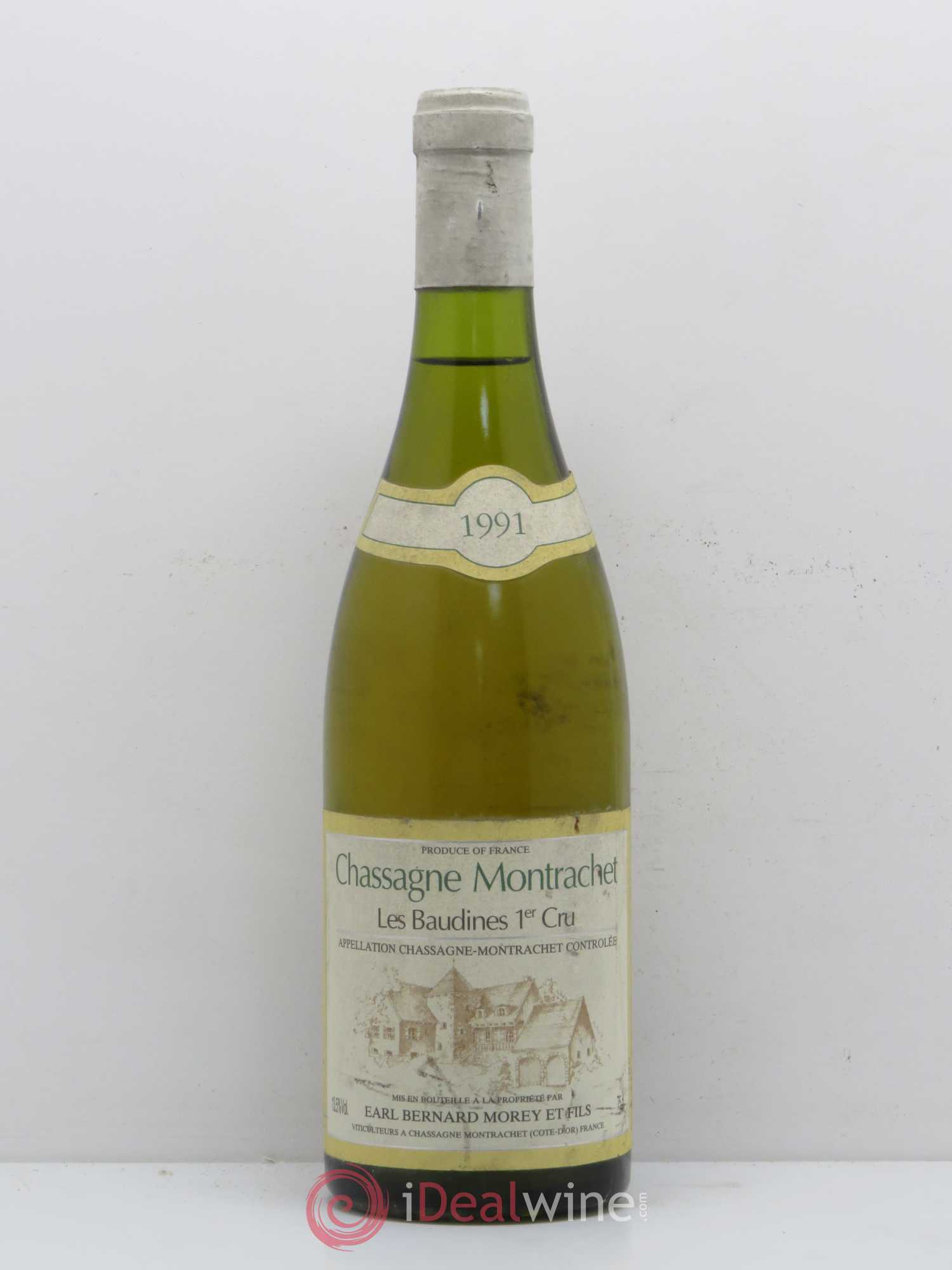 Chassagne-Montrachet 1er Cru Baudines Bernard Morey et Fils (Domaine) 1991 - Lot de 1 bouteille - 0
