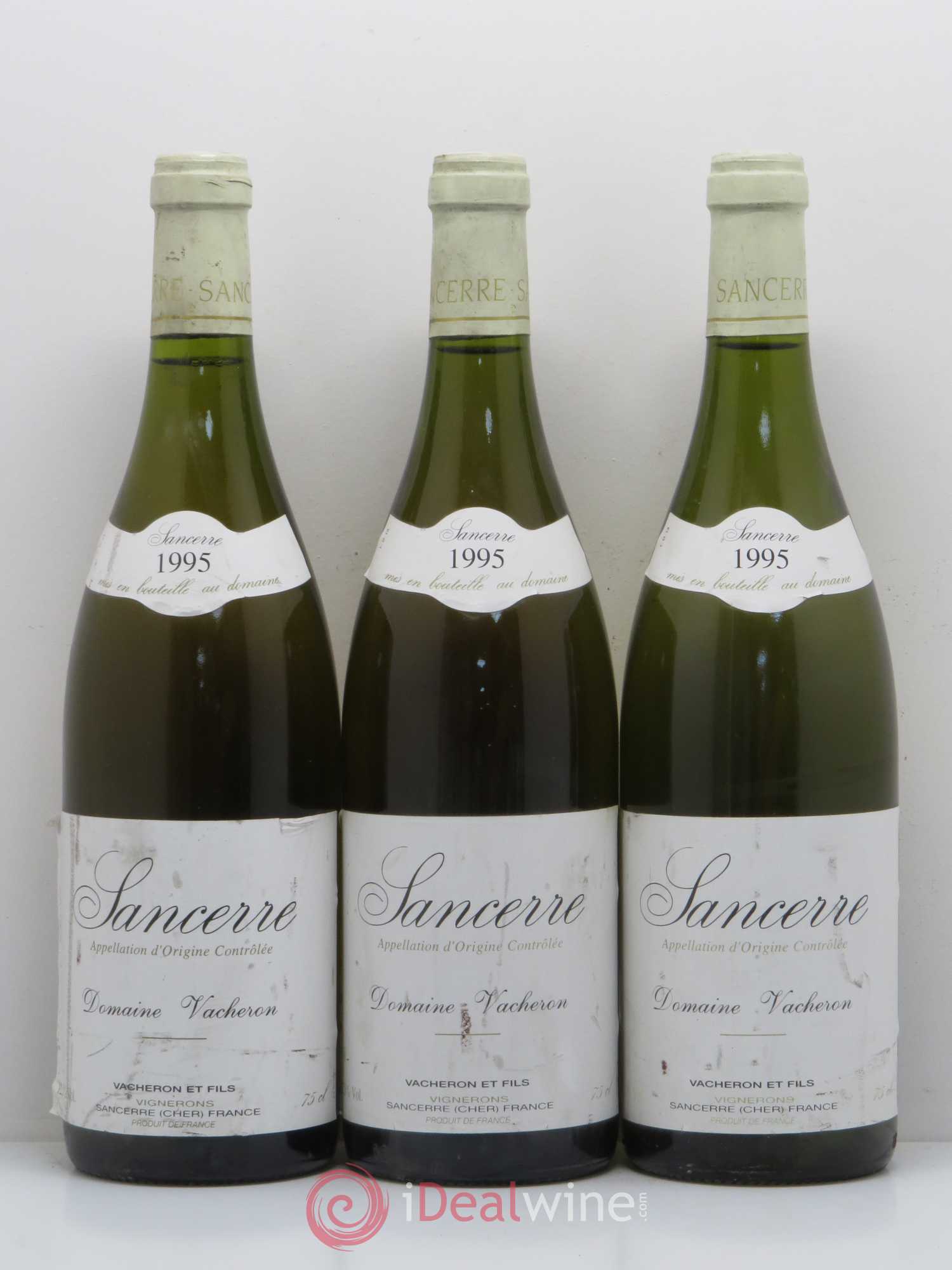 Sancerre Domaine Vacheron et Fils 1995 - Lot de 3 bouteilles - 0