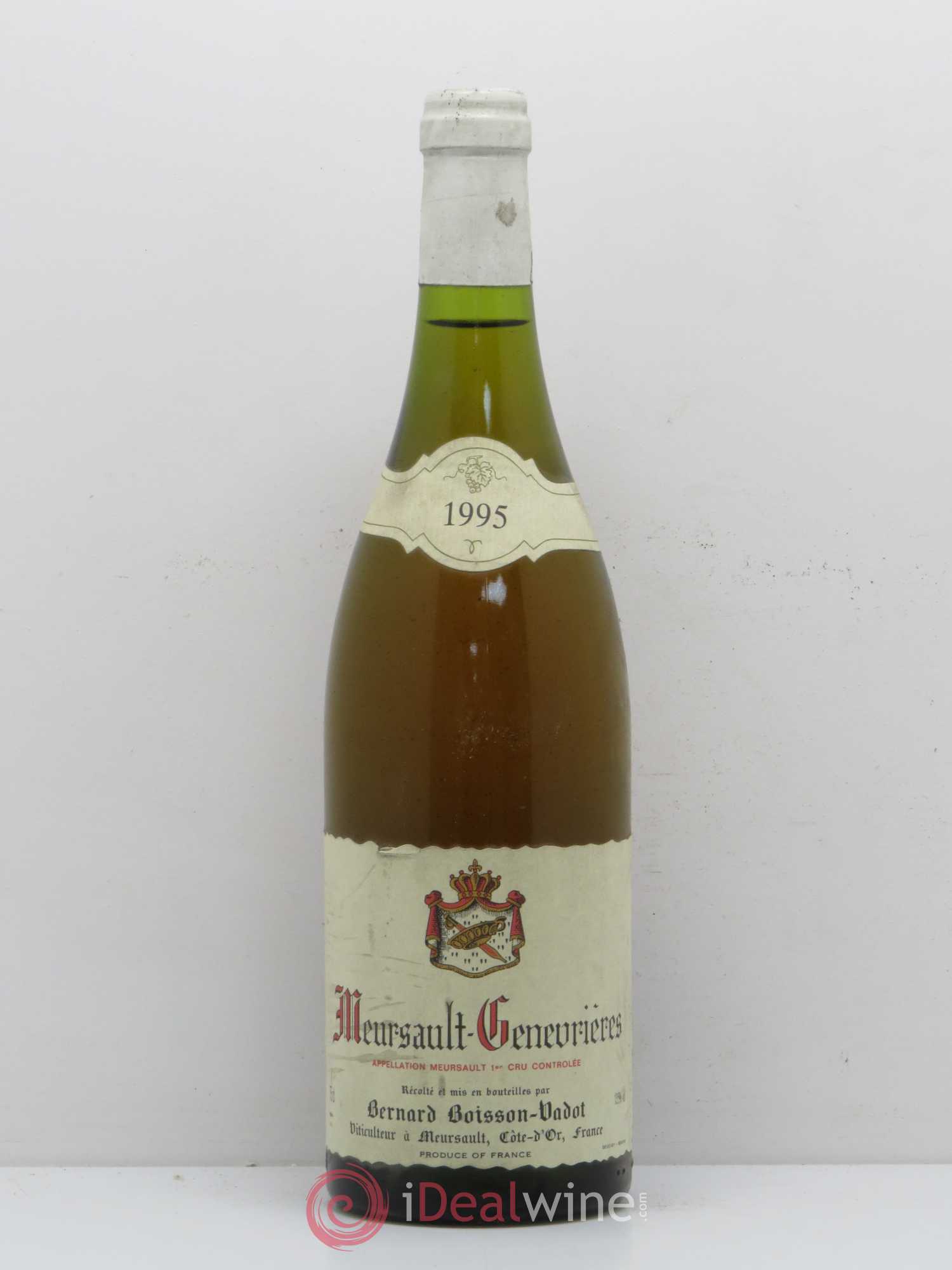Meursault 1er Cru Genevrières Boisson-Vadot (Domaine) 1995 - Lot de 1 bouteille - 0