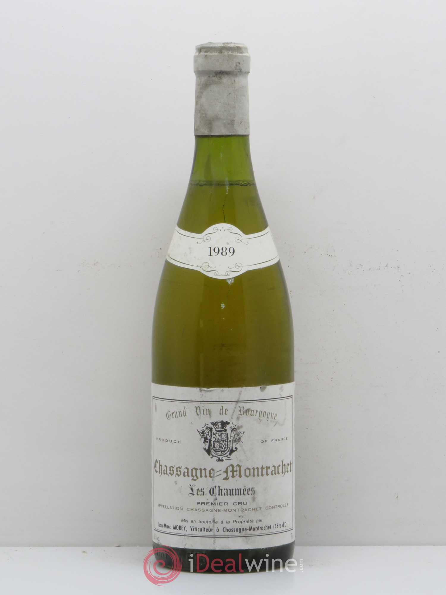 Chassagne-Montrachet 1er Cru Les Chaumees Domaine Jm Morey 1989 - Posten von 1 Flasche - 0