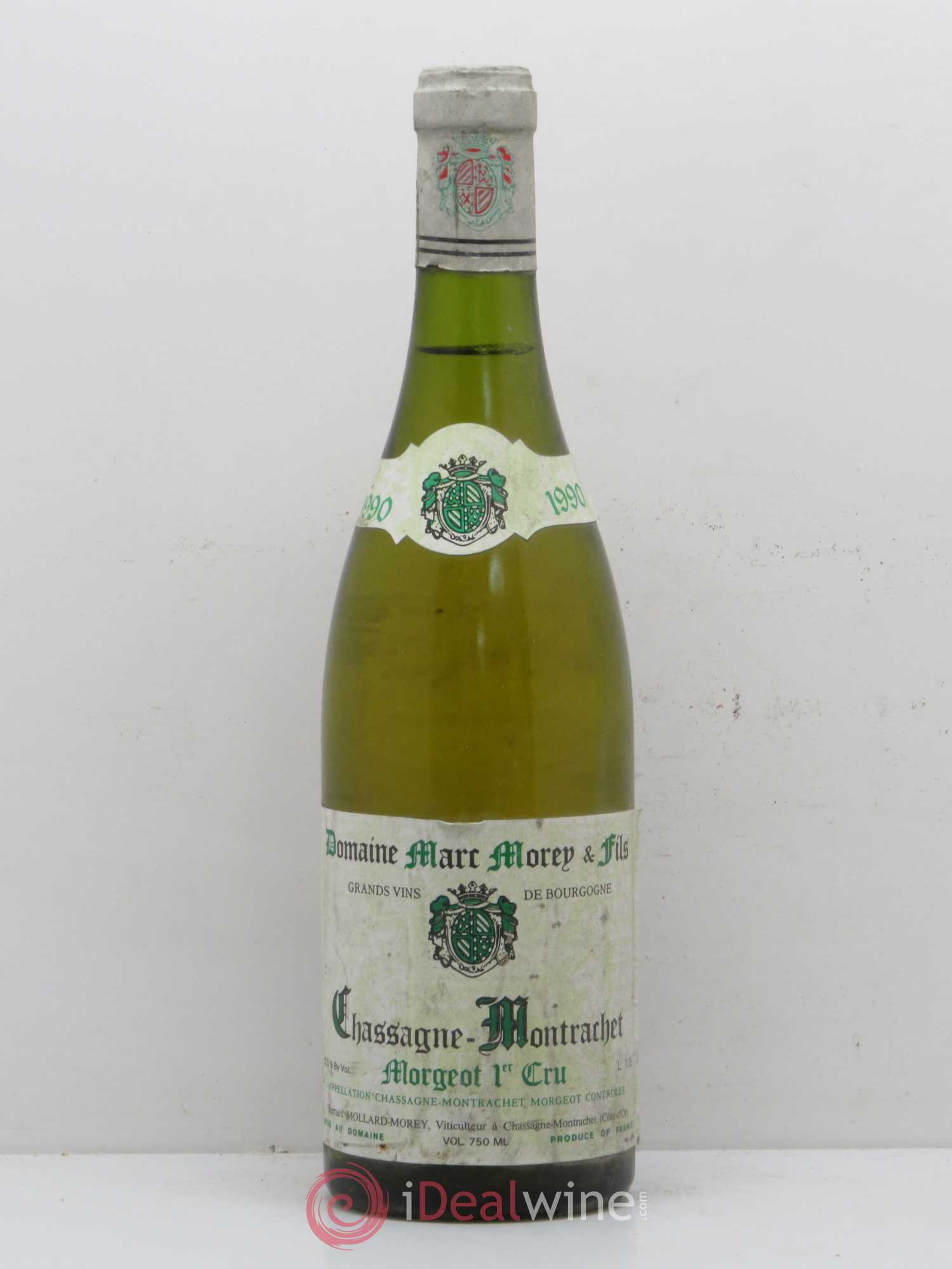 Chassagne-Montrachet 1er Cru Morgeot Domaine B. Mollard Morey 1990 - Lotto di 1 bottiglia - 0