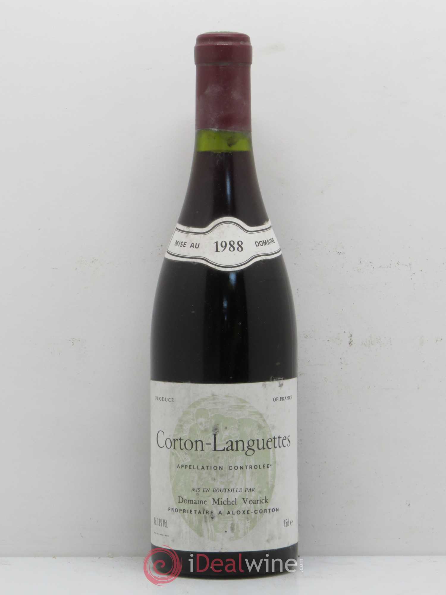 Corton Grand Cru Languette Doamaine Michel Voarick 1988 - Posten von 1 Flasche - 0