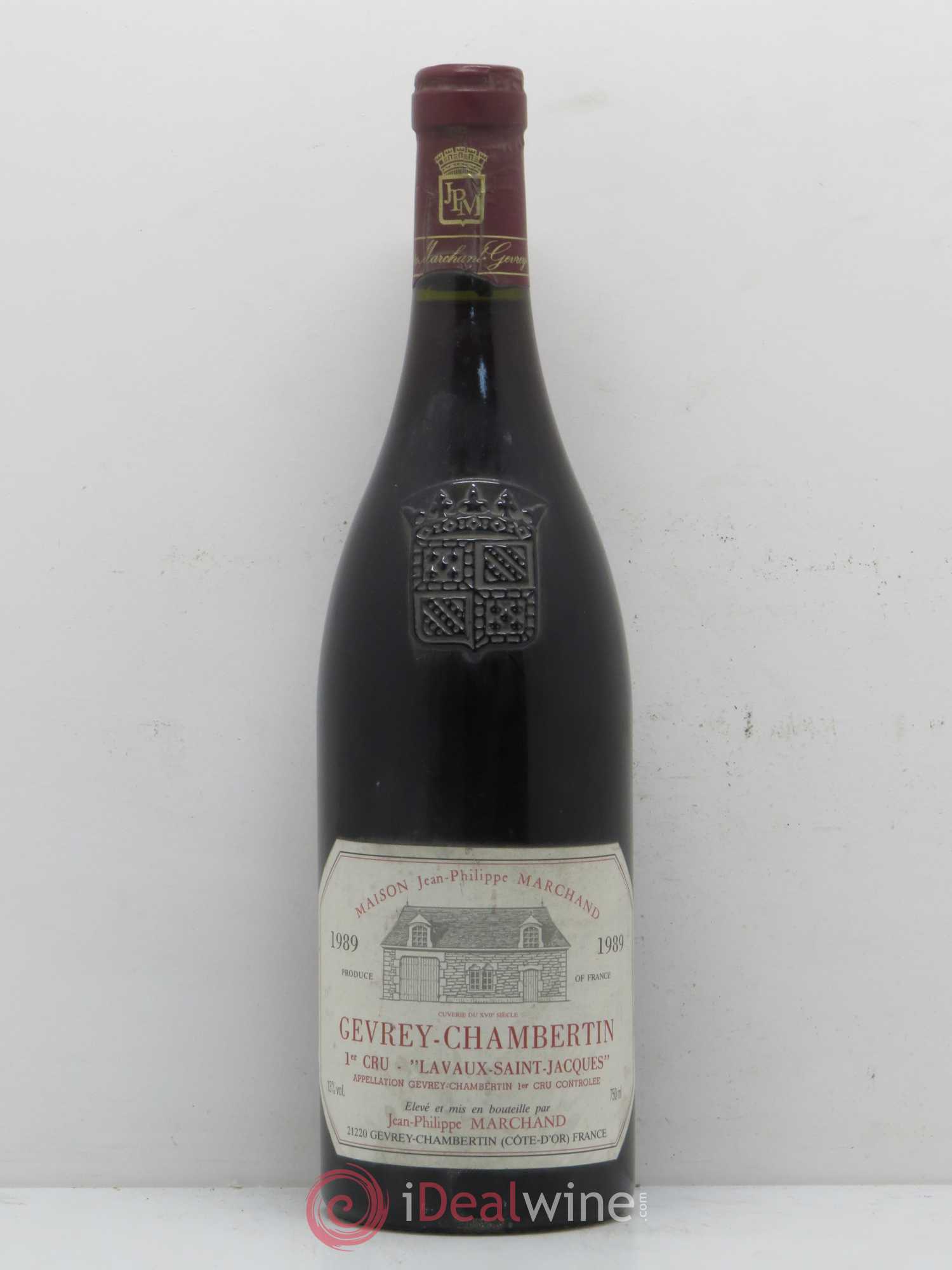 Gevrey-Chambertin 1er Cru Lavaux Saint Jacques Domaine Jean Philippe Marchand 1989 - Posten von 1 Flasche - 0