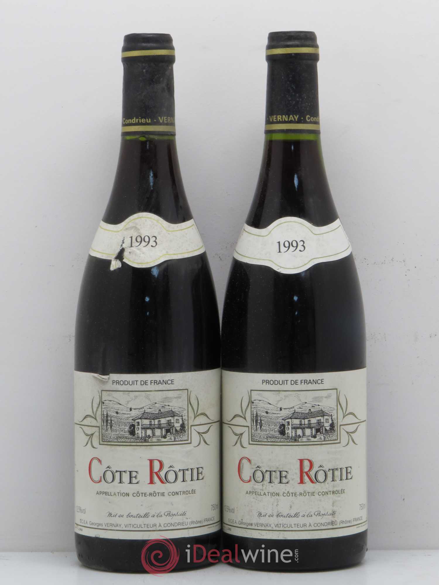 Côte-Rôtie Domaine Georges Vernay 1993 - Posten von 2 Flaschen - 0