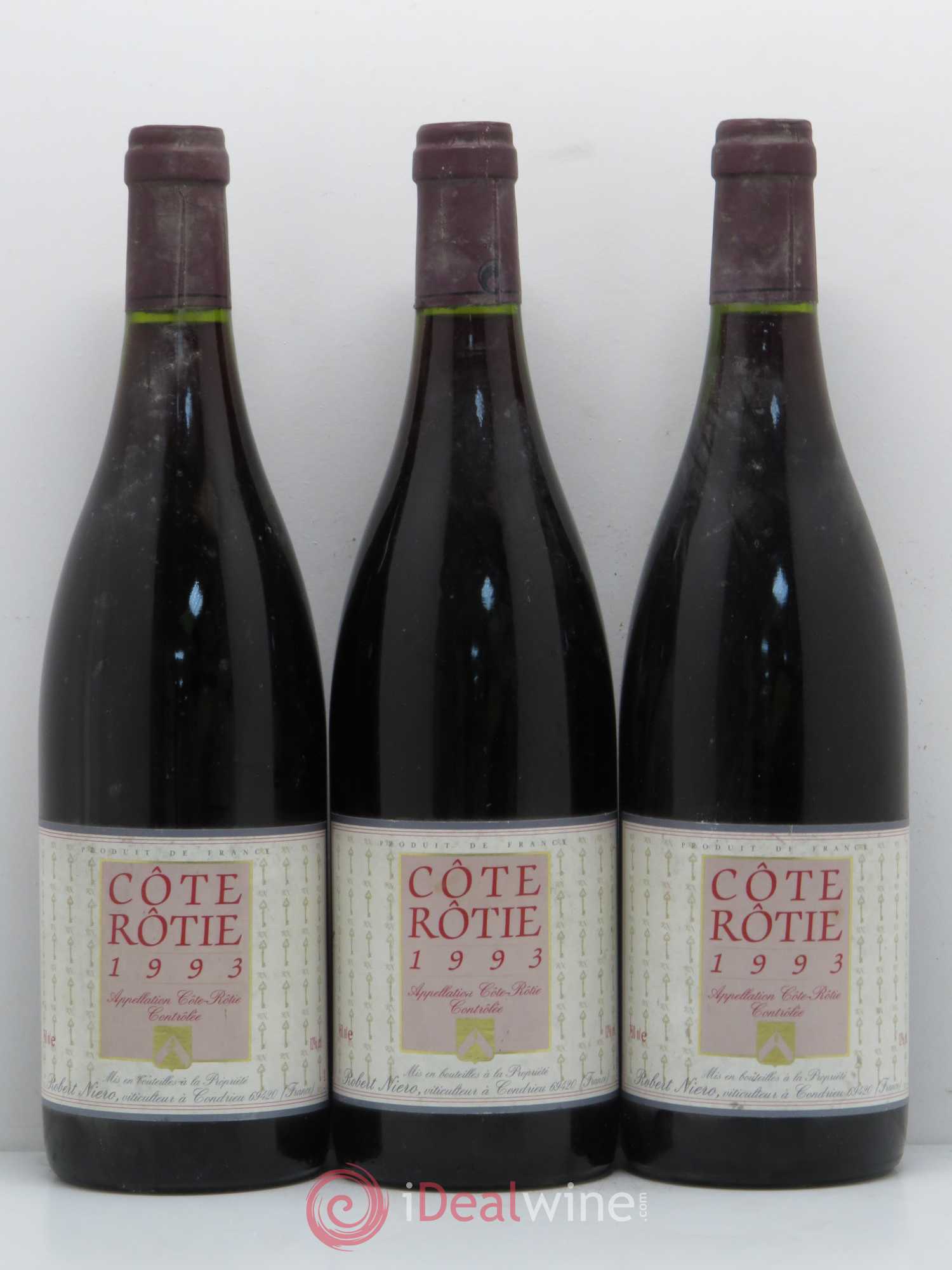 Côte-Rôtie Domaine Niero (sans prix de réserve) 1993 - Posten von 3 Flaschen - 0