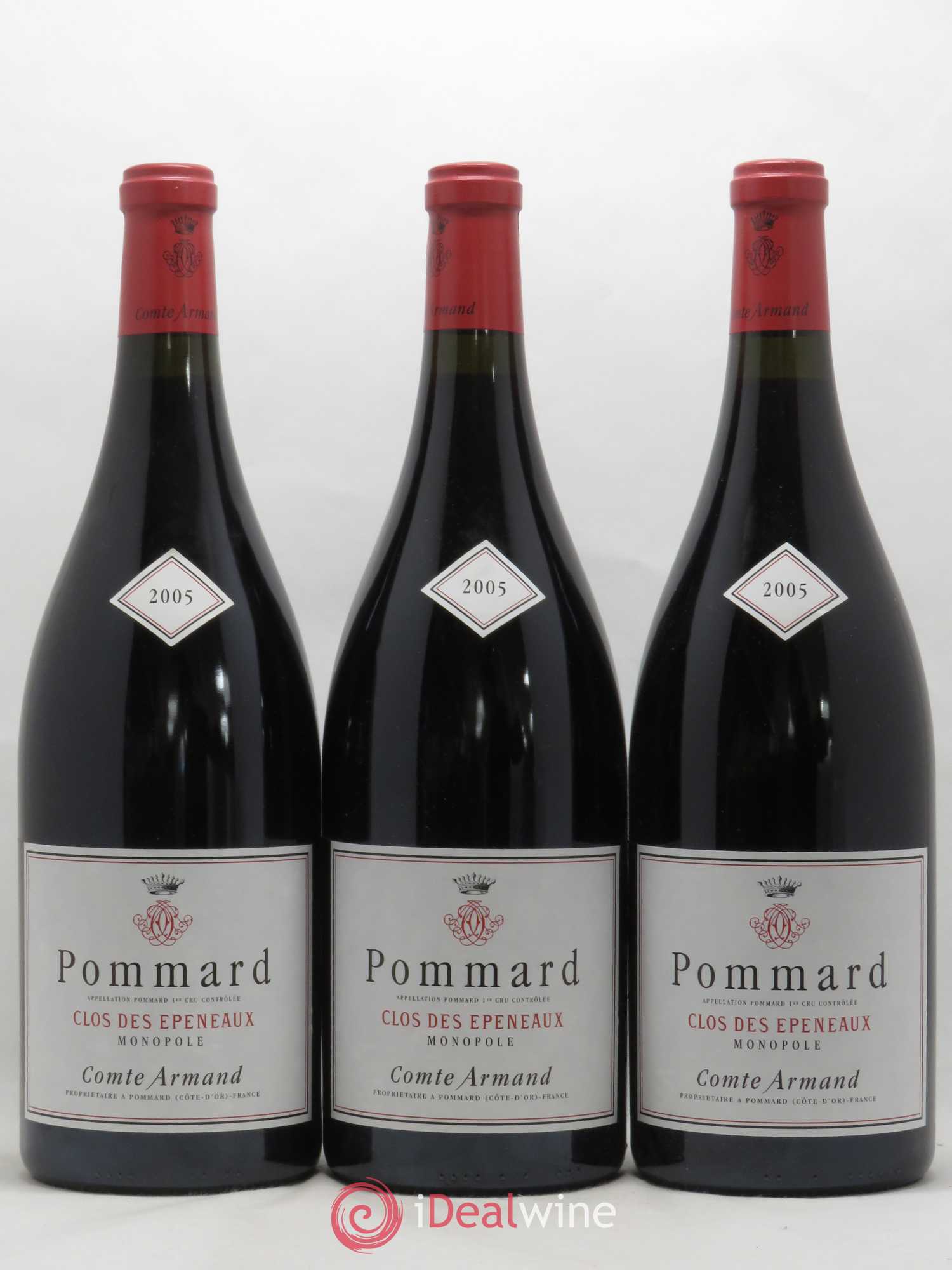 Pommard 1er Cru Clos des Epeneaux Comte Armand 2005 - Lot de 3 magnums - 0