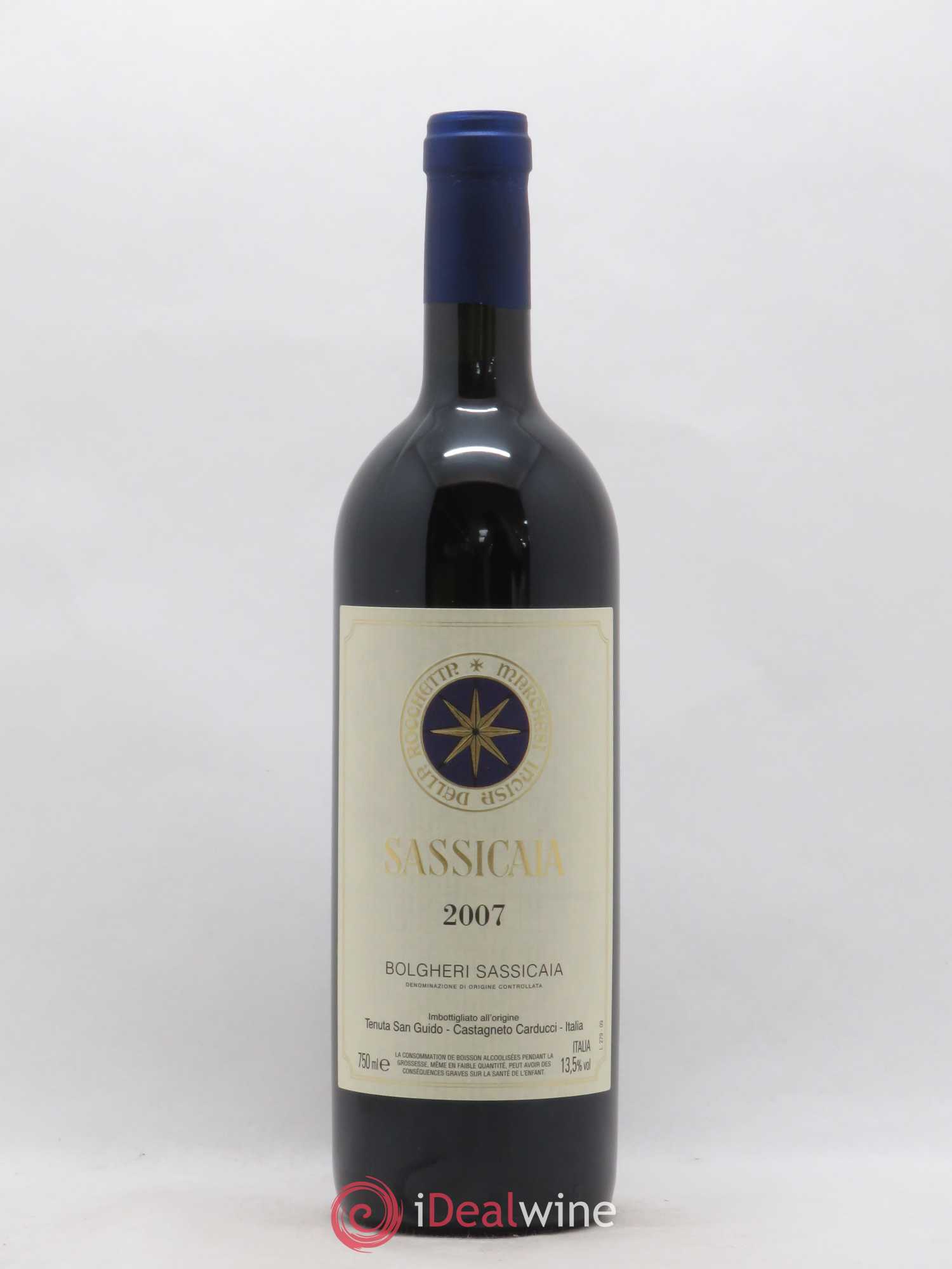 Bolgheri DOC Sassicaia Tenuta San Guido 2007 - Lot de 1 bouteille - 0