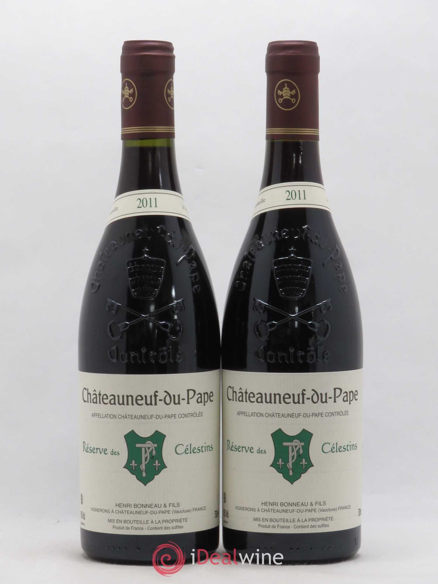 Châteauneuf-du-Pape Réserve des Célestins Henri Bonneau & Fils 2011 - Lot de 2 bouteilles - 0