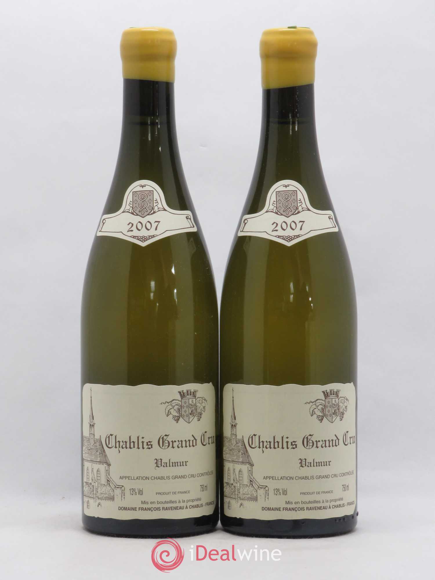 Chablis Grand Cru Valmur Raveneau (Domaine) 2007 - Lot de 2 bouteilles - 0