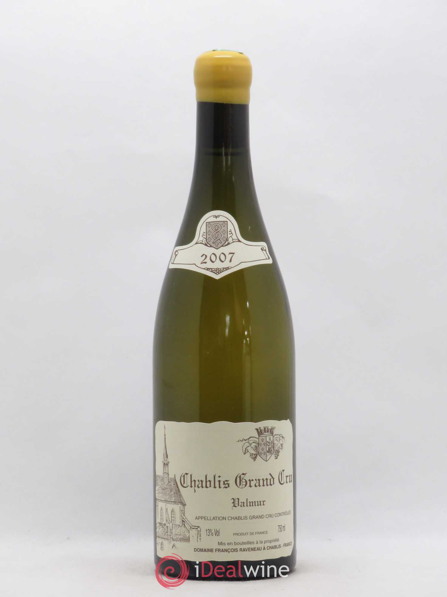 Chablis Grand Cru Valmur Raveneau (Domaine) 2007 - Lot de 1 bouteille - 0