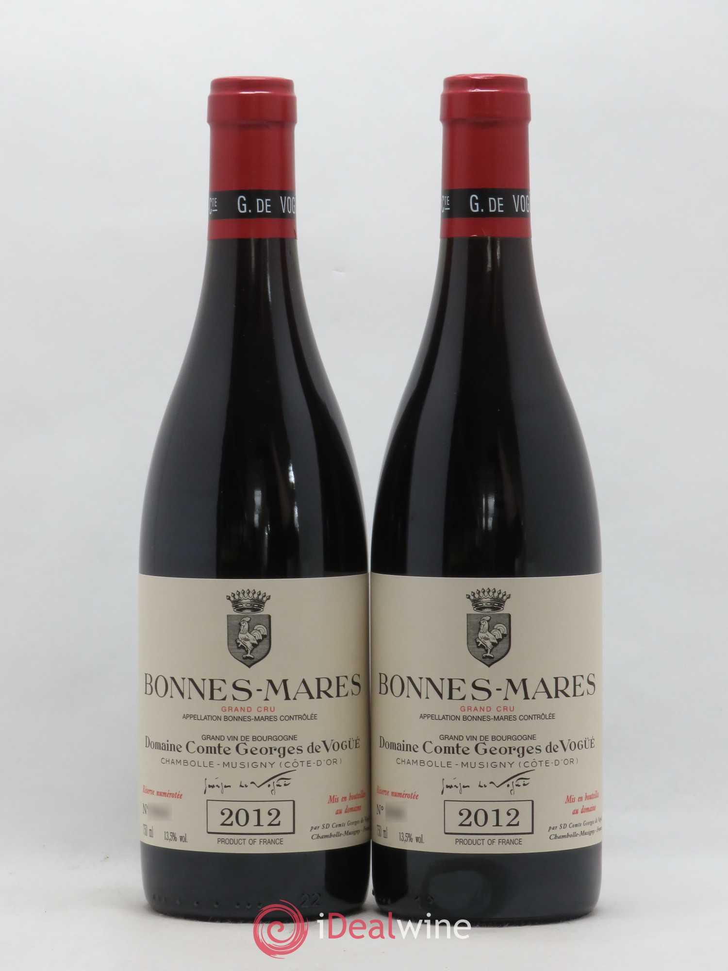 Bonnes-Mares Grand Cru Comte Georges de Vogüé 2012 - Lot de 2 bouteilles - 0