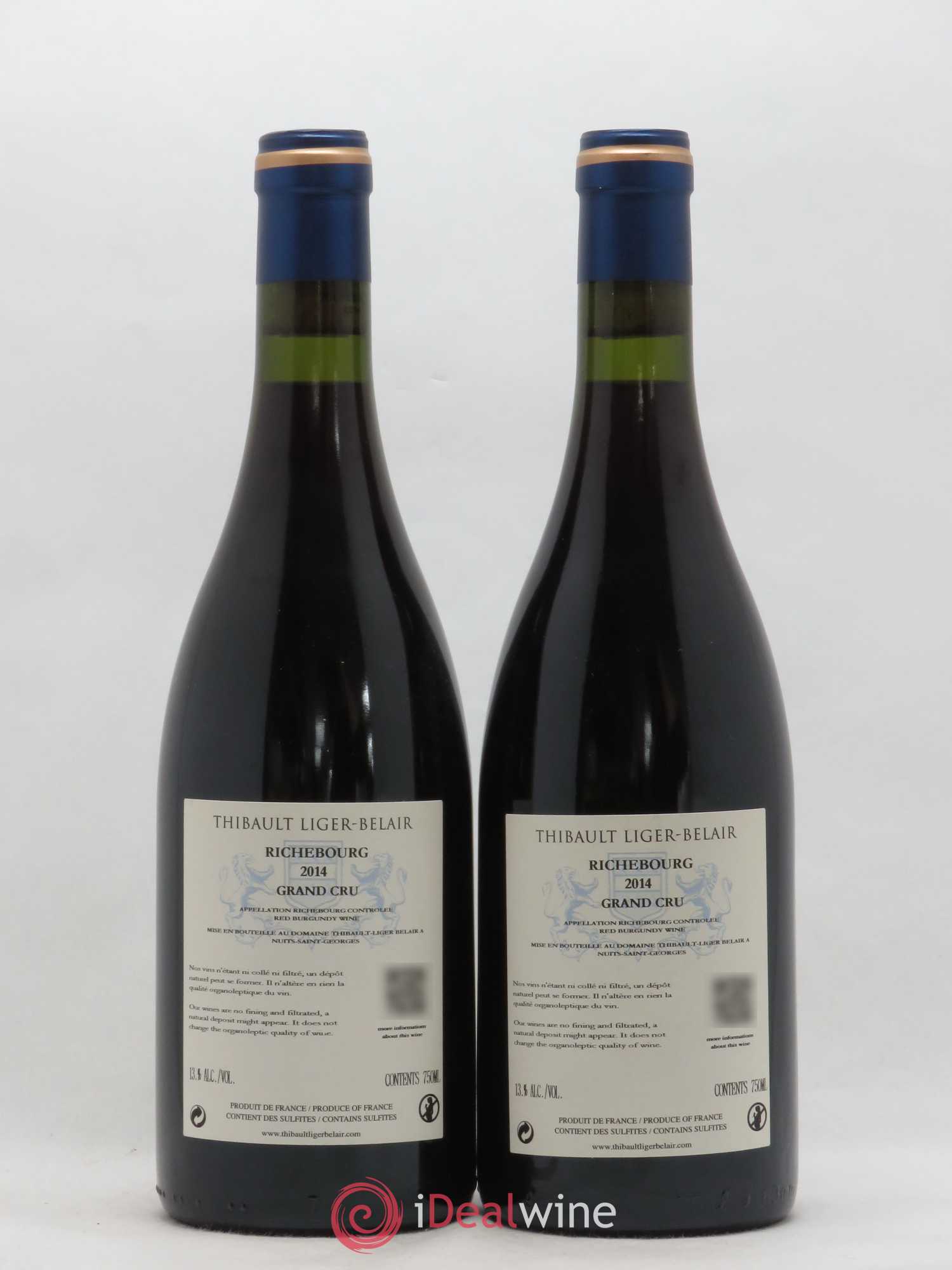 Richebourg Grand Cru Thibault Liger-Belair 2014 - Lot de 2 bouteilles - 1