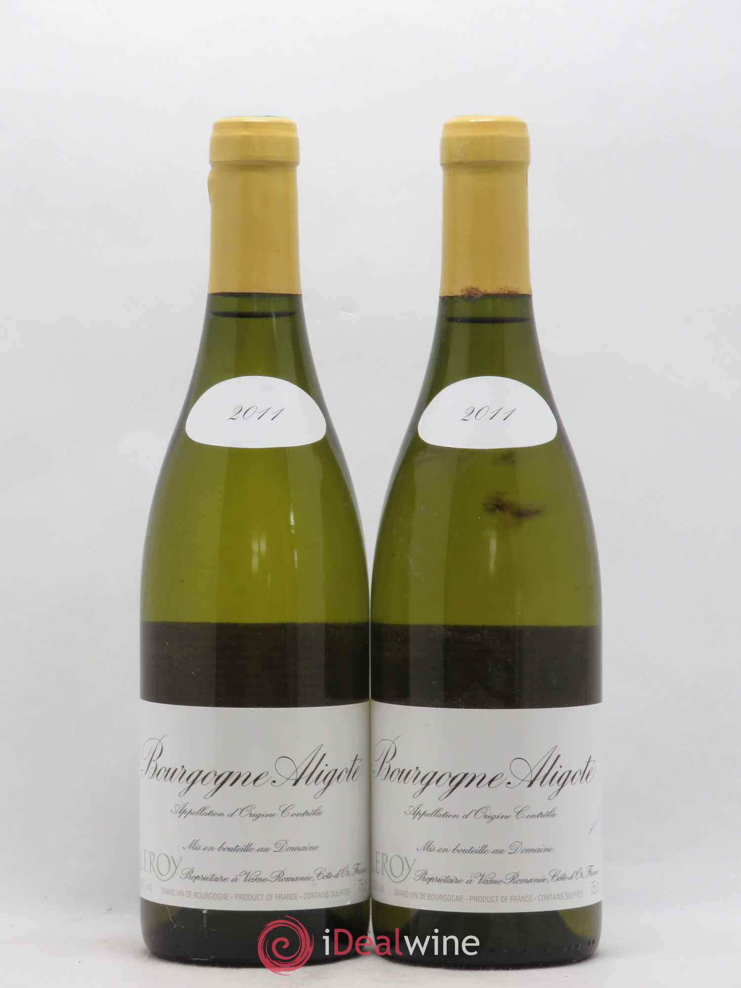 Bourgogne Aligoté Leroy (Domaine) 2011 - Lot de 2 bouteilles - 0