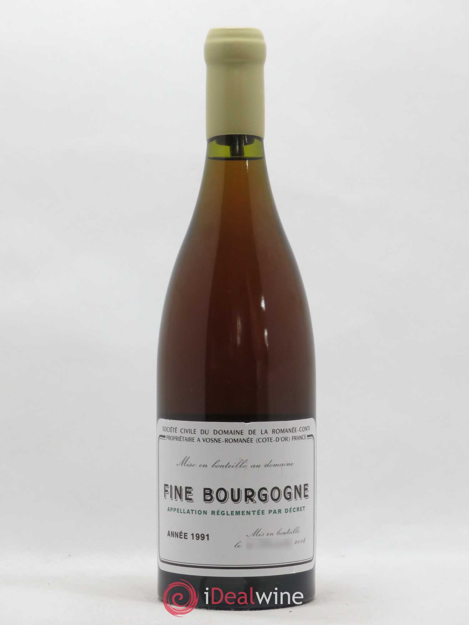 Fine de Bourgogne La Romanée-Conti 1991 - Lot de 1 bouteille - 0