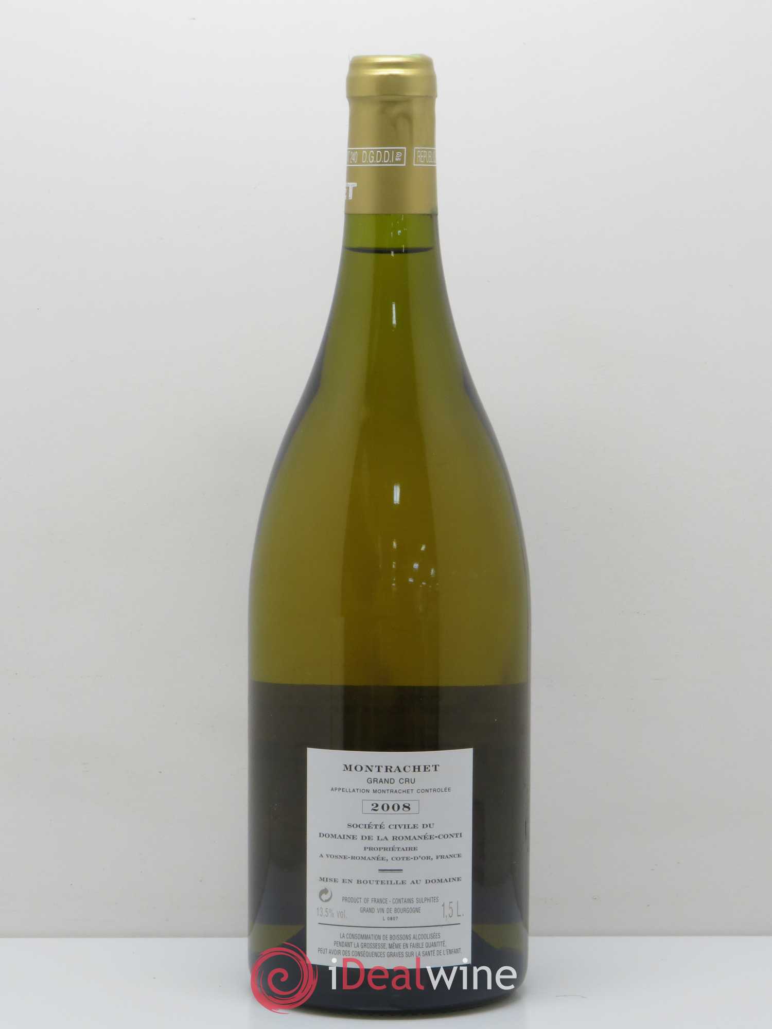 Montrachet Grand Cru Domaine de la Romanée-Conti 2008 - Lot de 1 magnum - 1